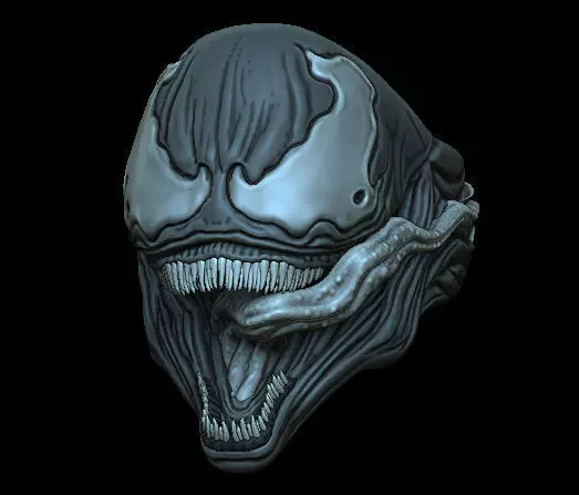 VENOMR RING DETAIL 3D print model