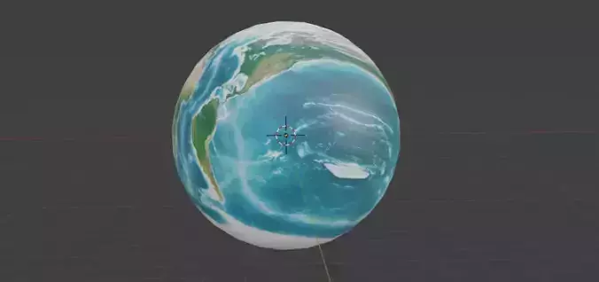 Earth globe with