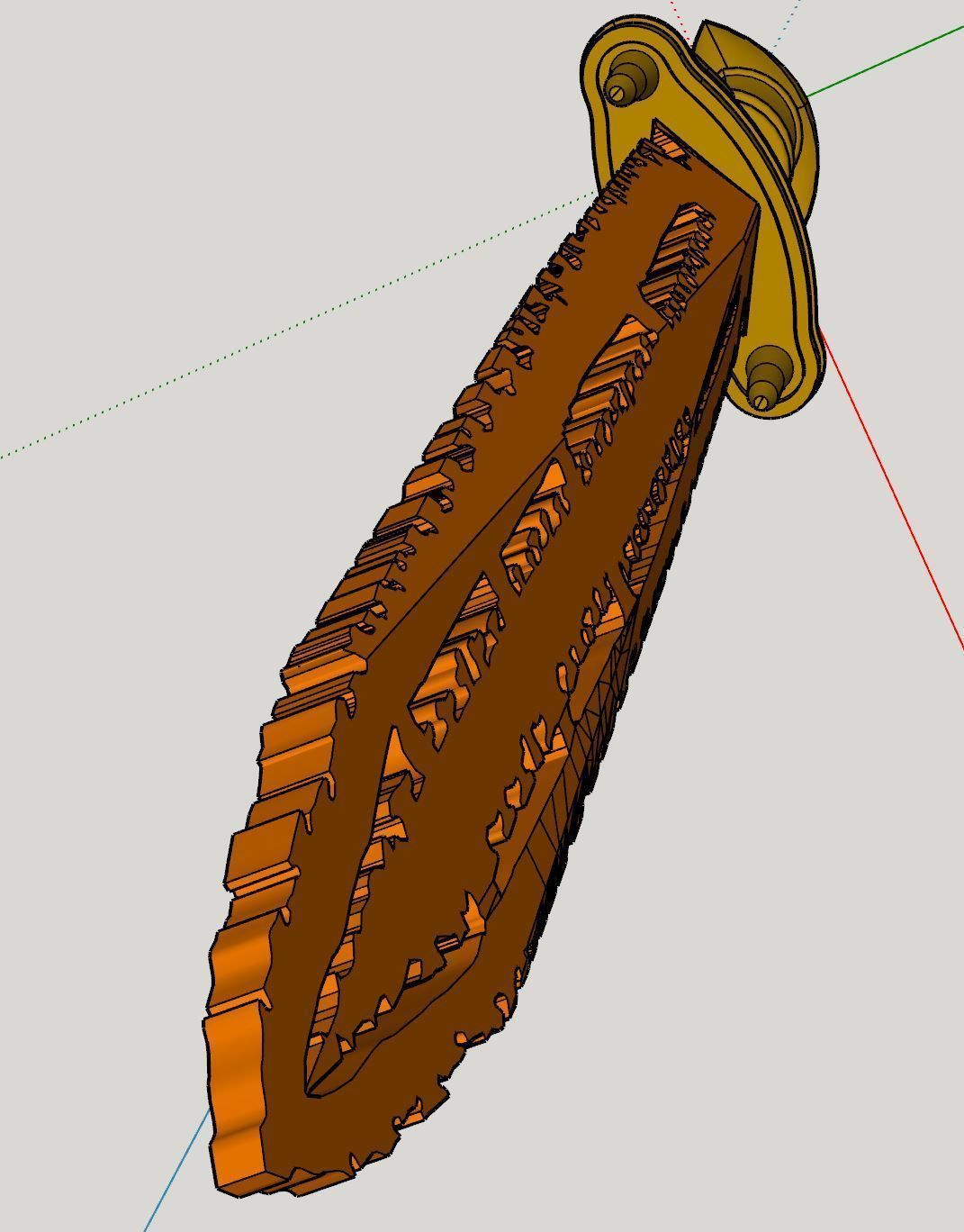 Chronicles Of Riddick Knife 3D print model_1