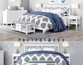 Double-bed bedroom with furniture and accents