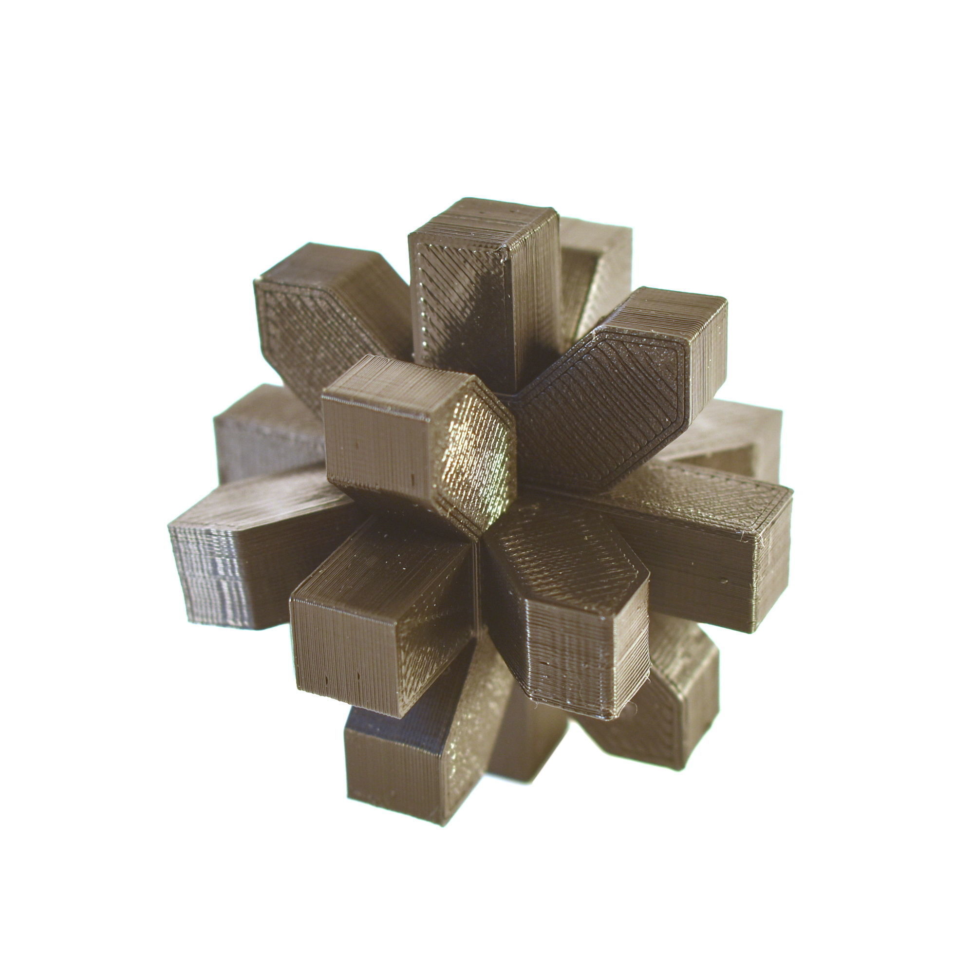 Kongming 209 Interlocking Burr Puzzle 3D print model_3