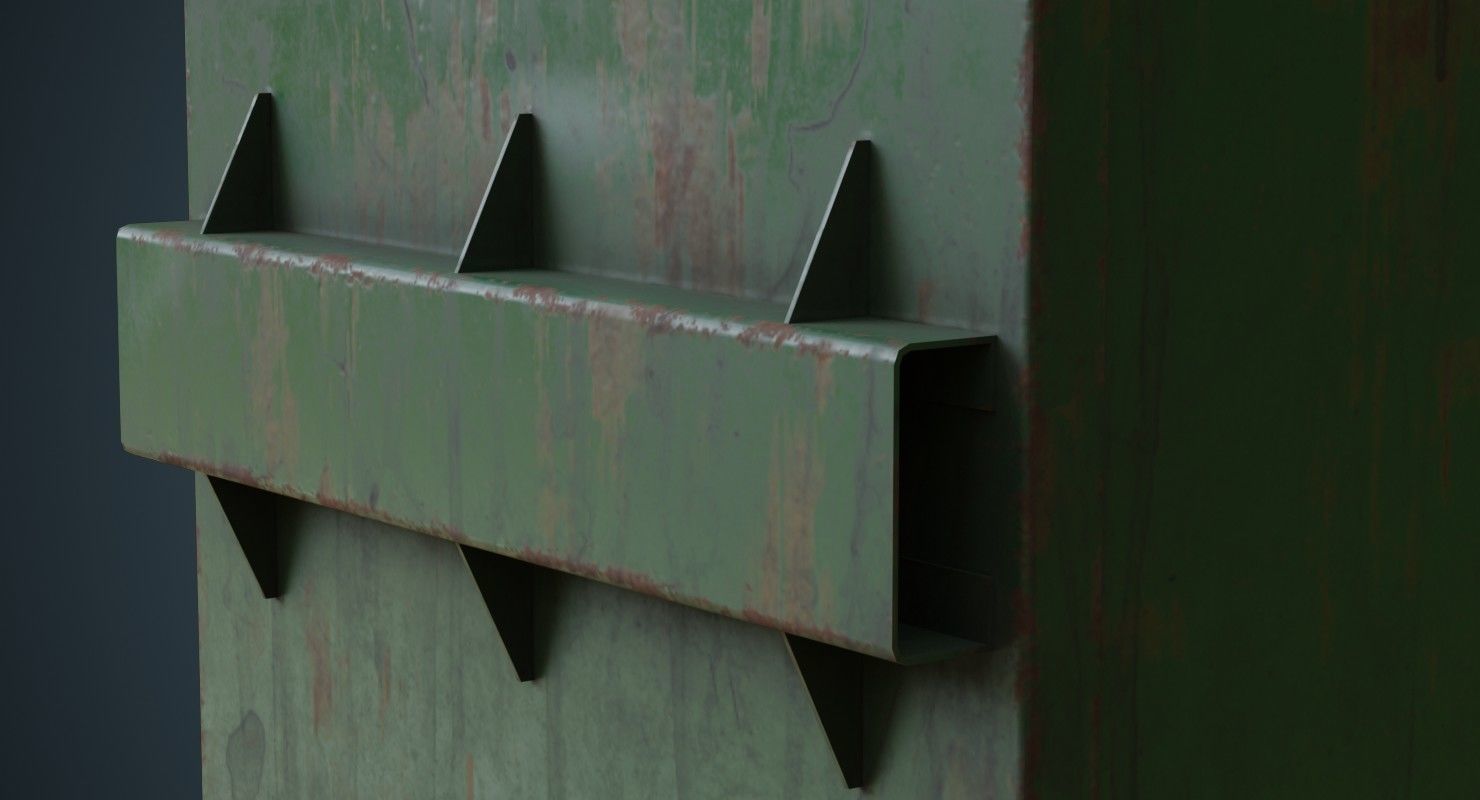 Dumpster 3B Low-poly 3D model_5
