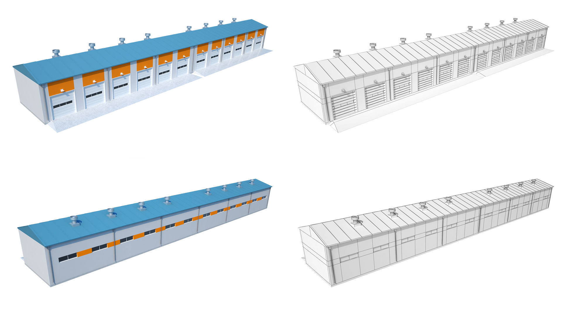 Industrial Buildings Collection 3D model_17
