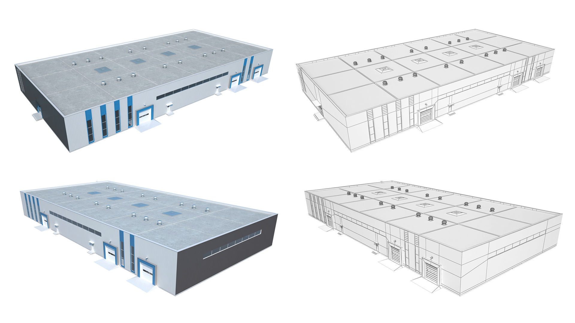 Industrial Buildings Collection 3D model_13