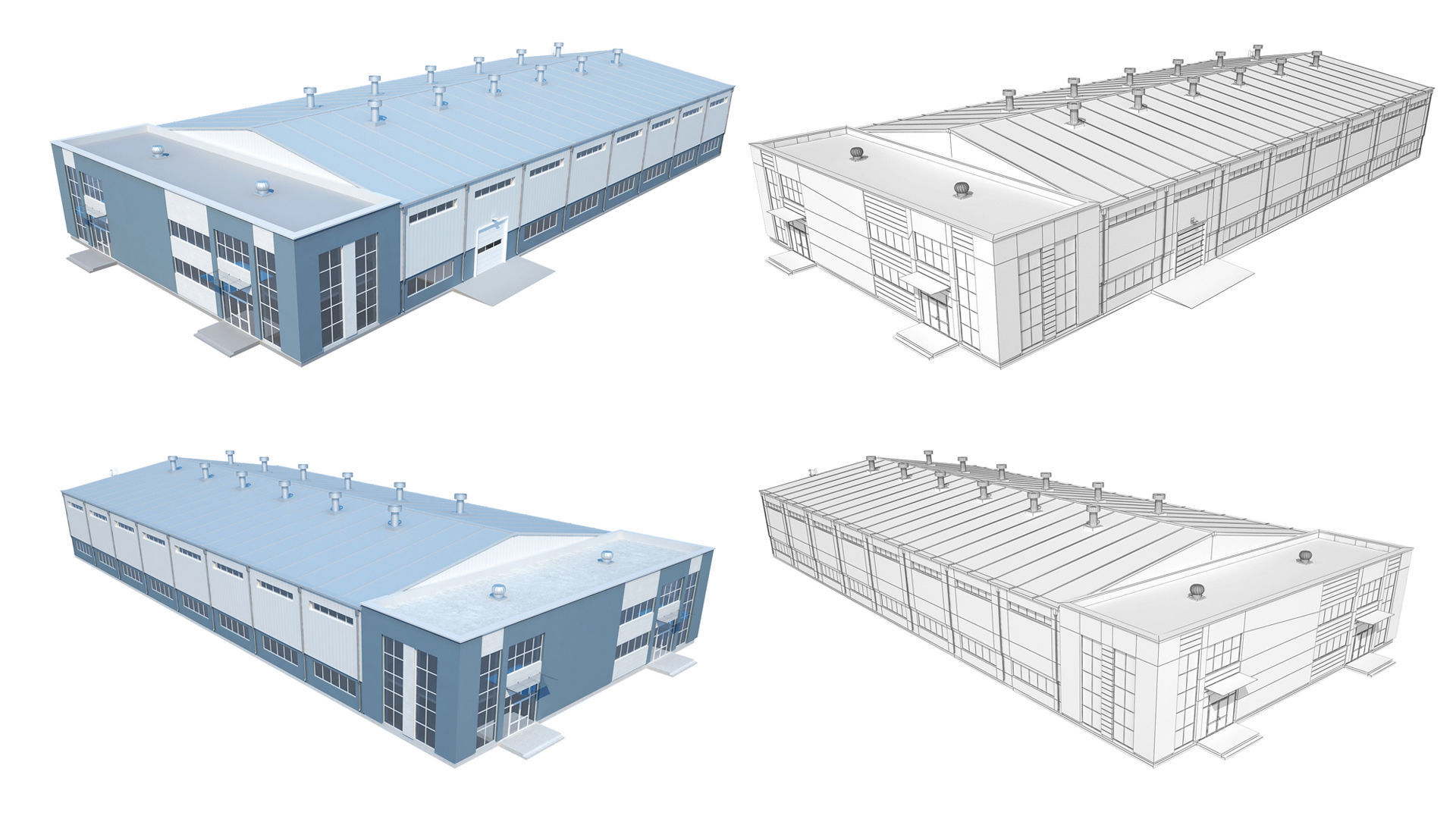 Industrial Buildings Collection 3D model_12