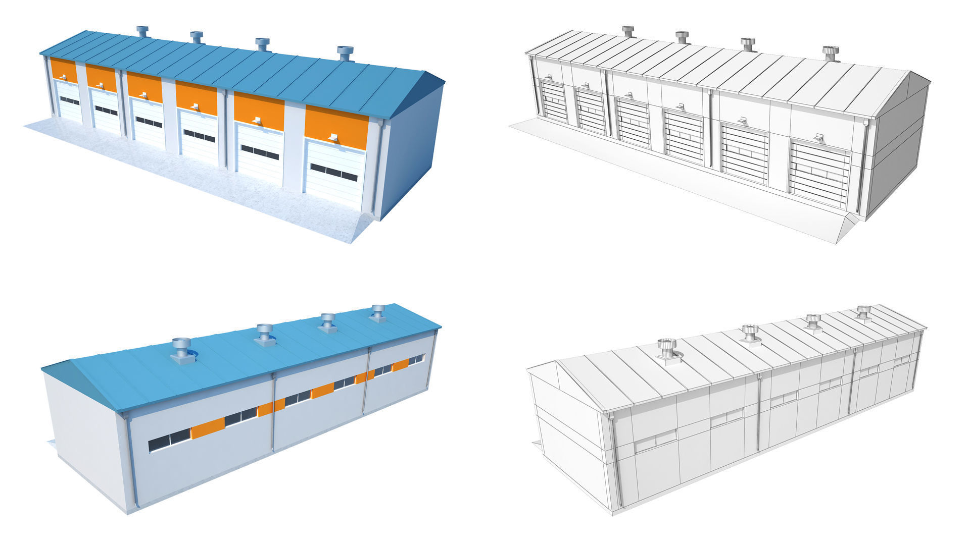 Industrial Buildings Collection 3D model_18