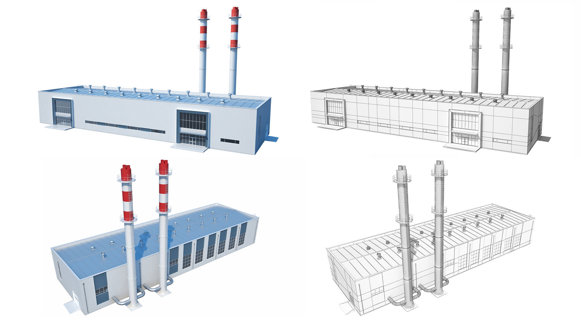 Industrial Buildings Collection 3D model_11