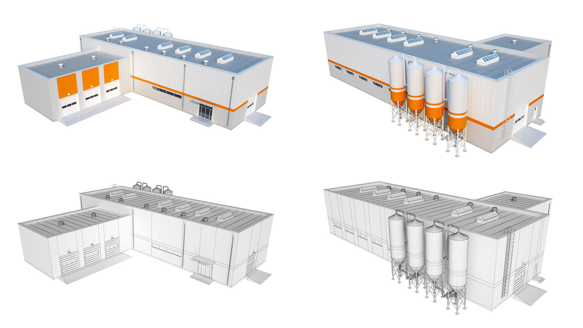 Industrial Buildings Collection 3D model_14