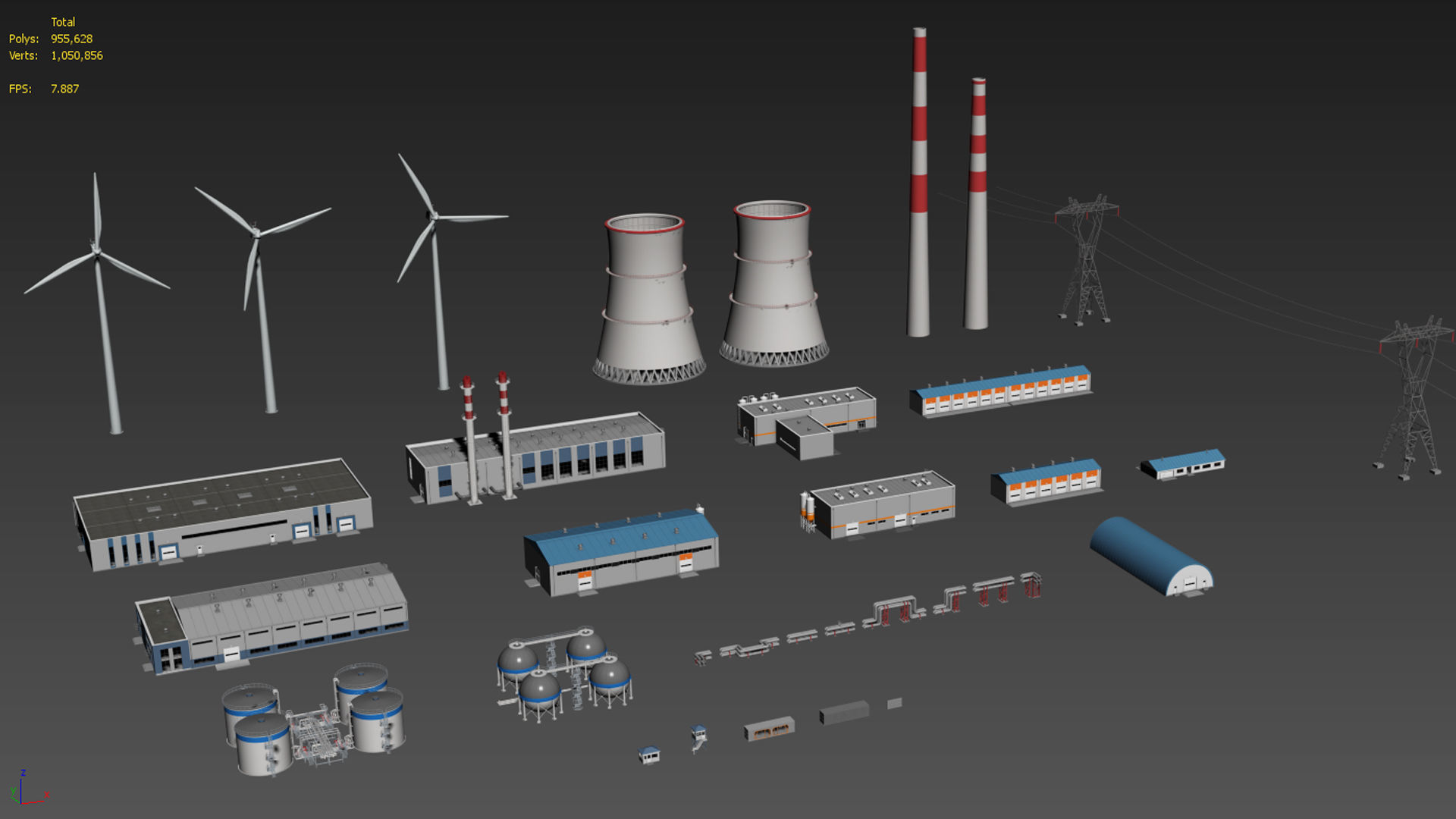 Industrial Buildings Collection 3D model_28