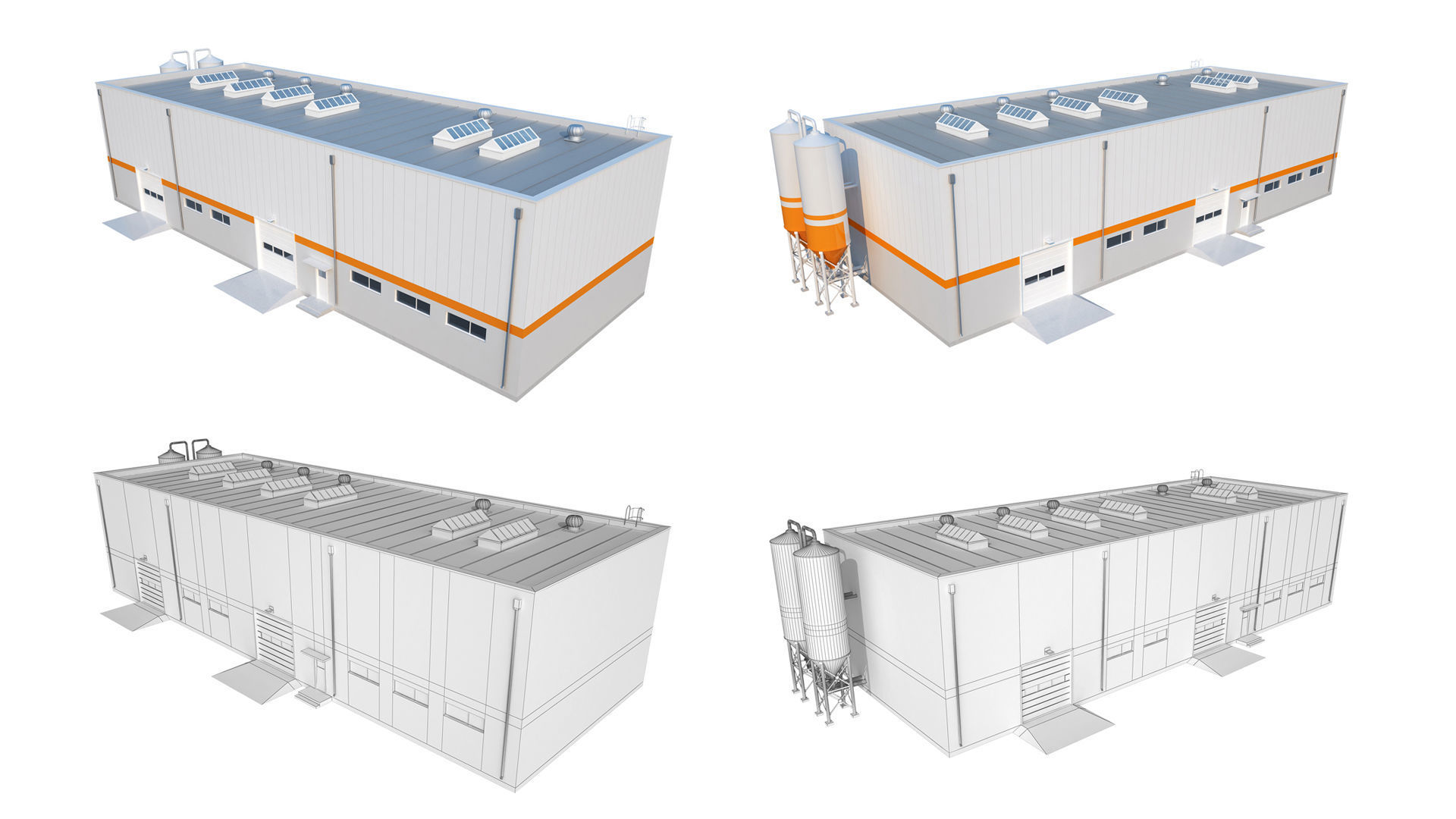 Industrial Buildings Collection 3D model_15