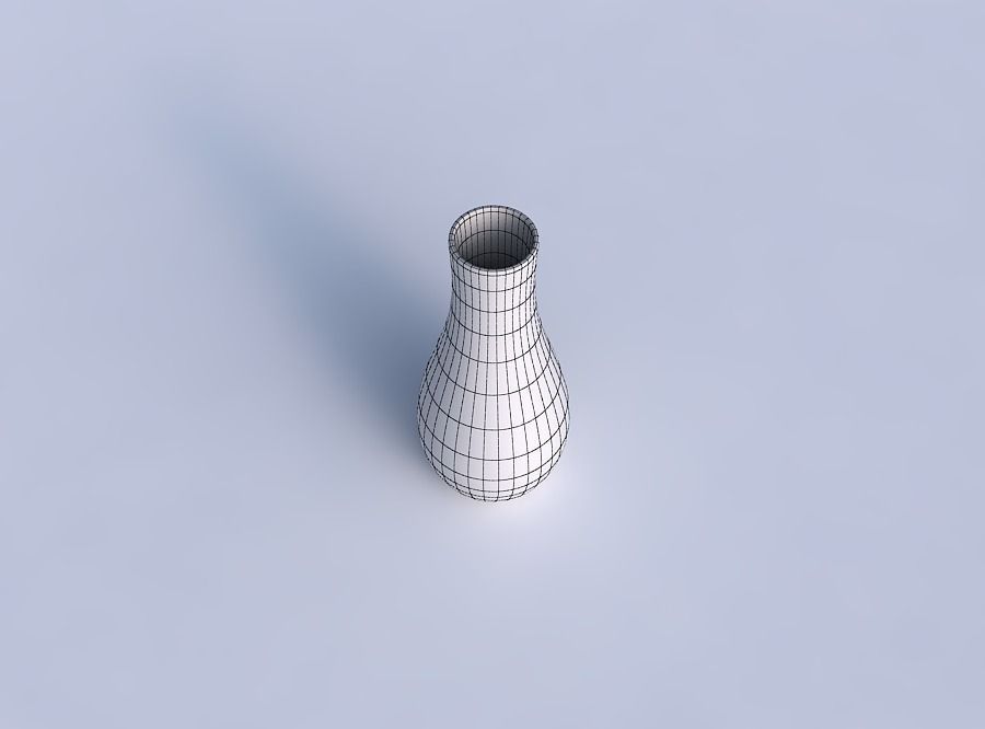 Vase curved smooth 3D print model_6
