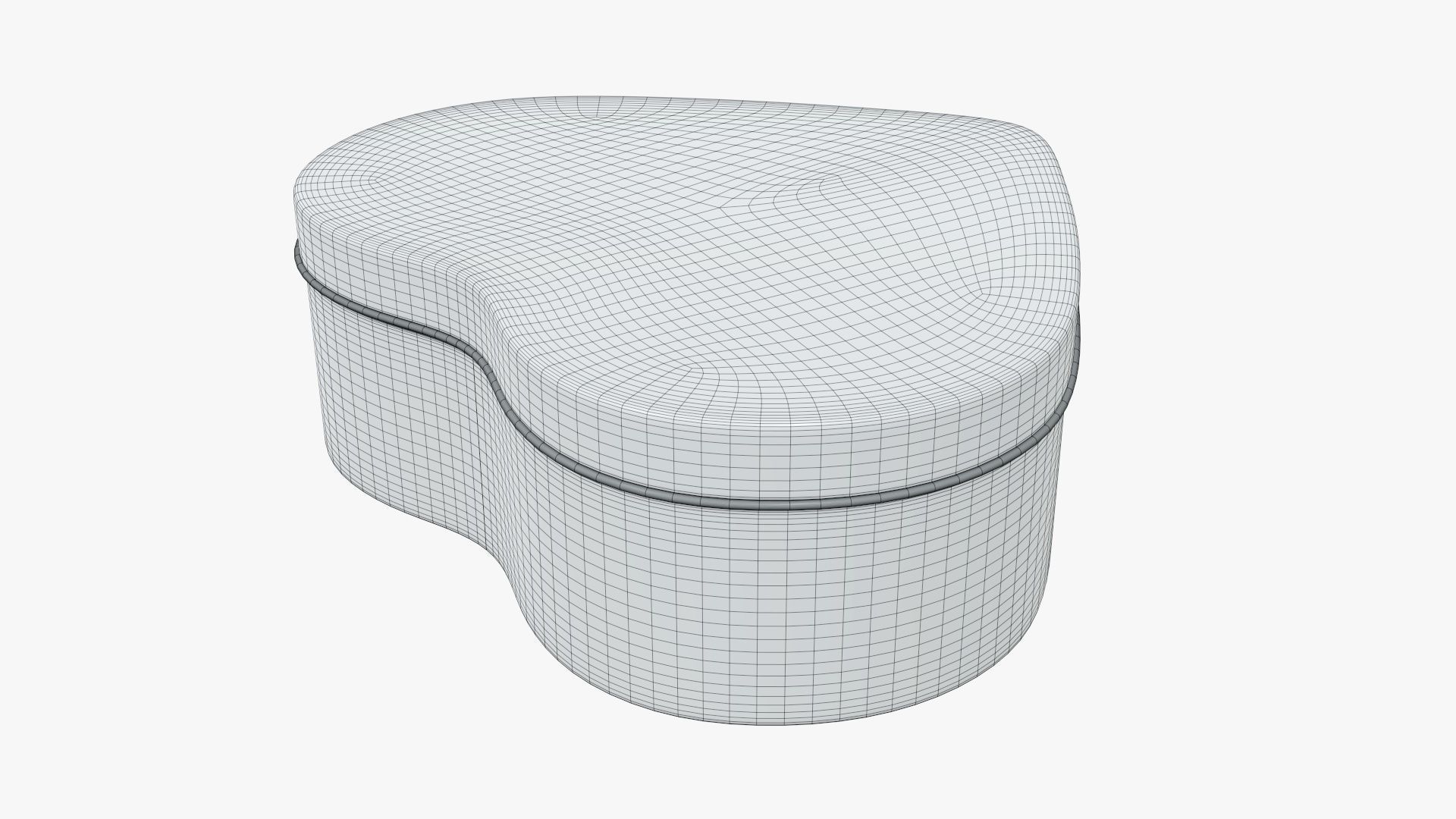 Metal tin can heart shaped 3D model_6