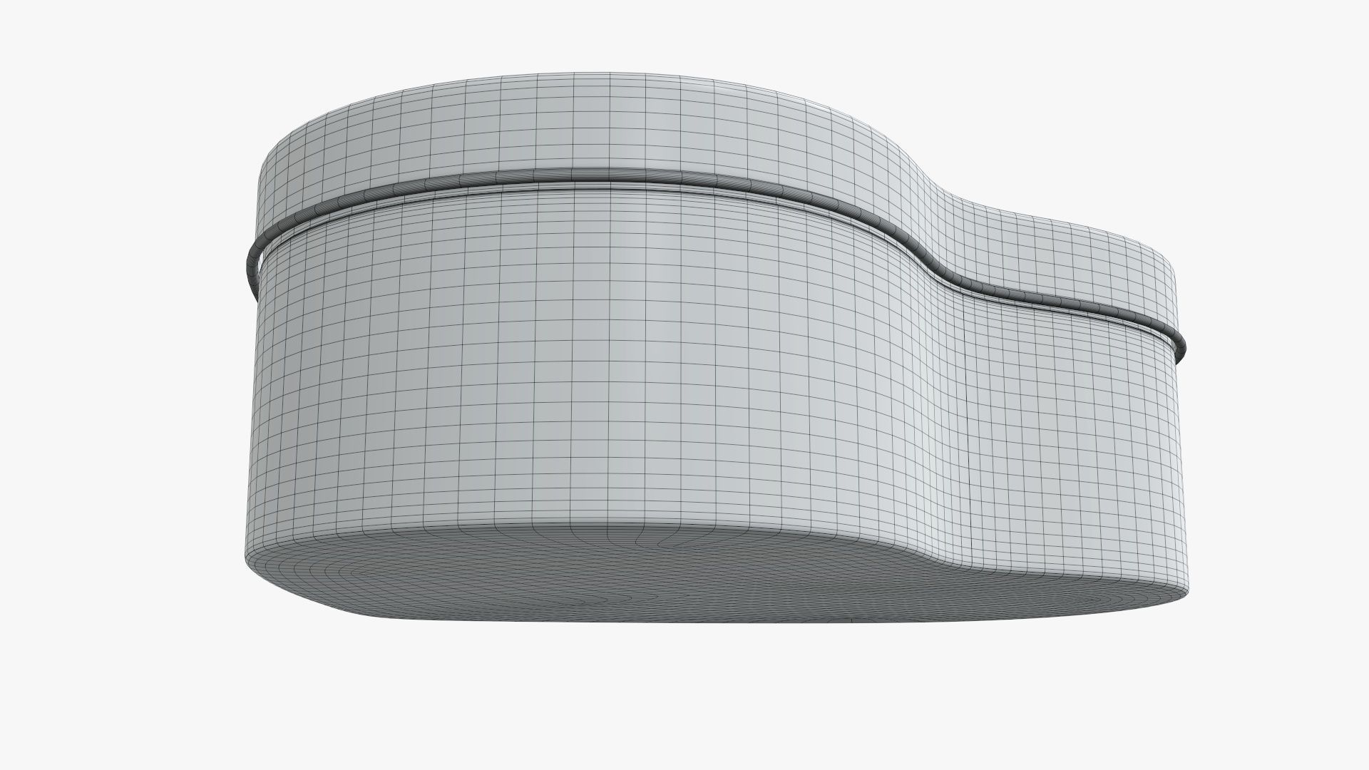 Metal tin can heart shaped 3D model_7