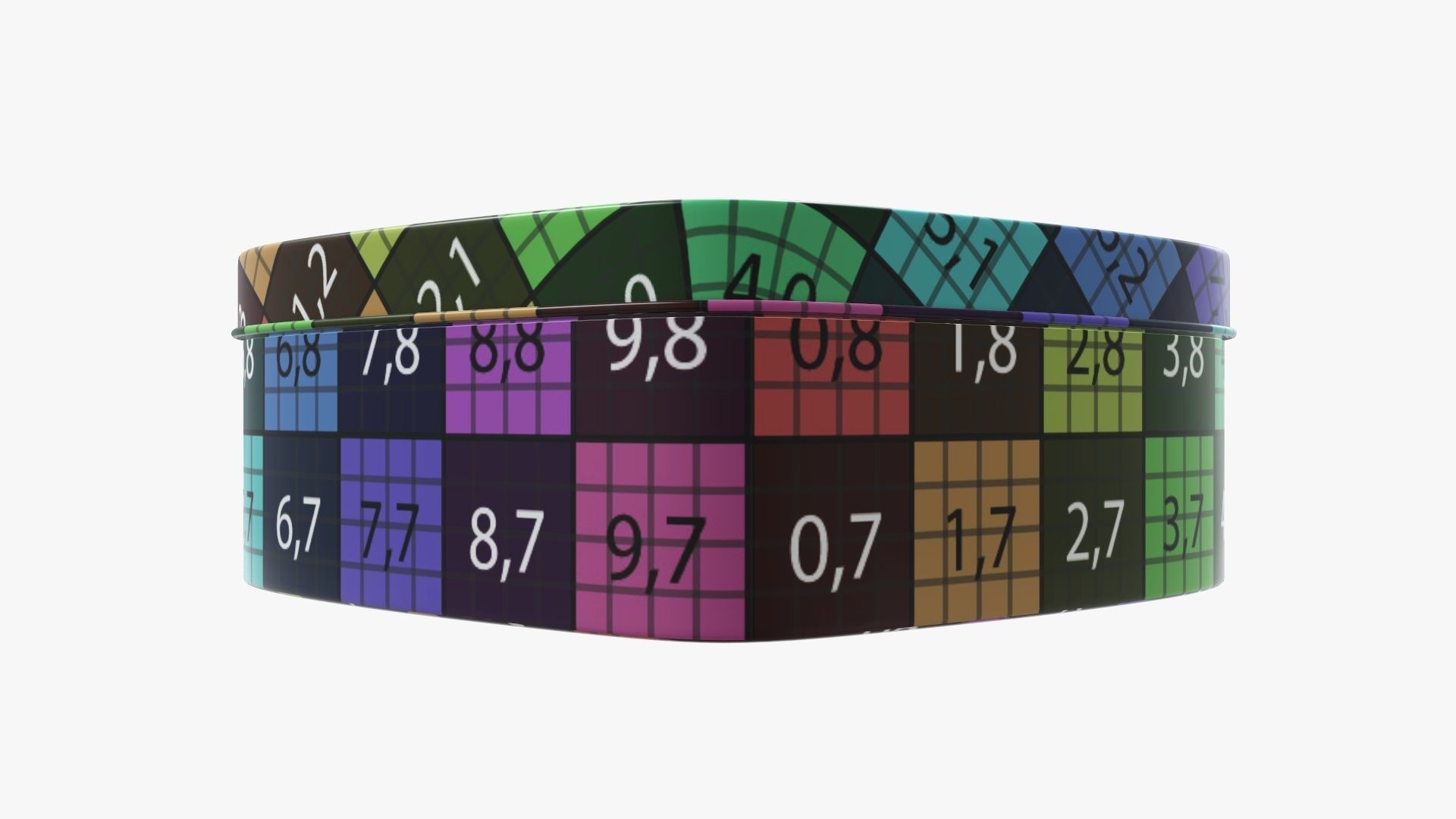 Metal tin can heart shaped 3D model_14