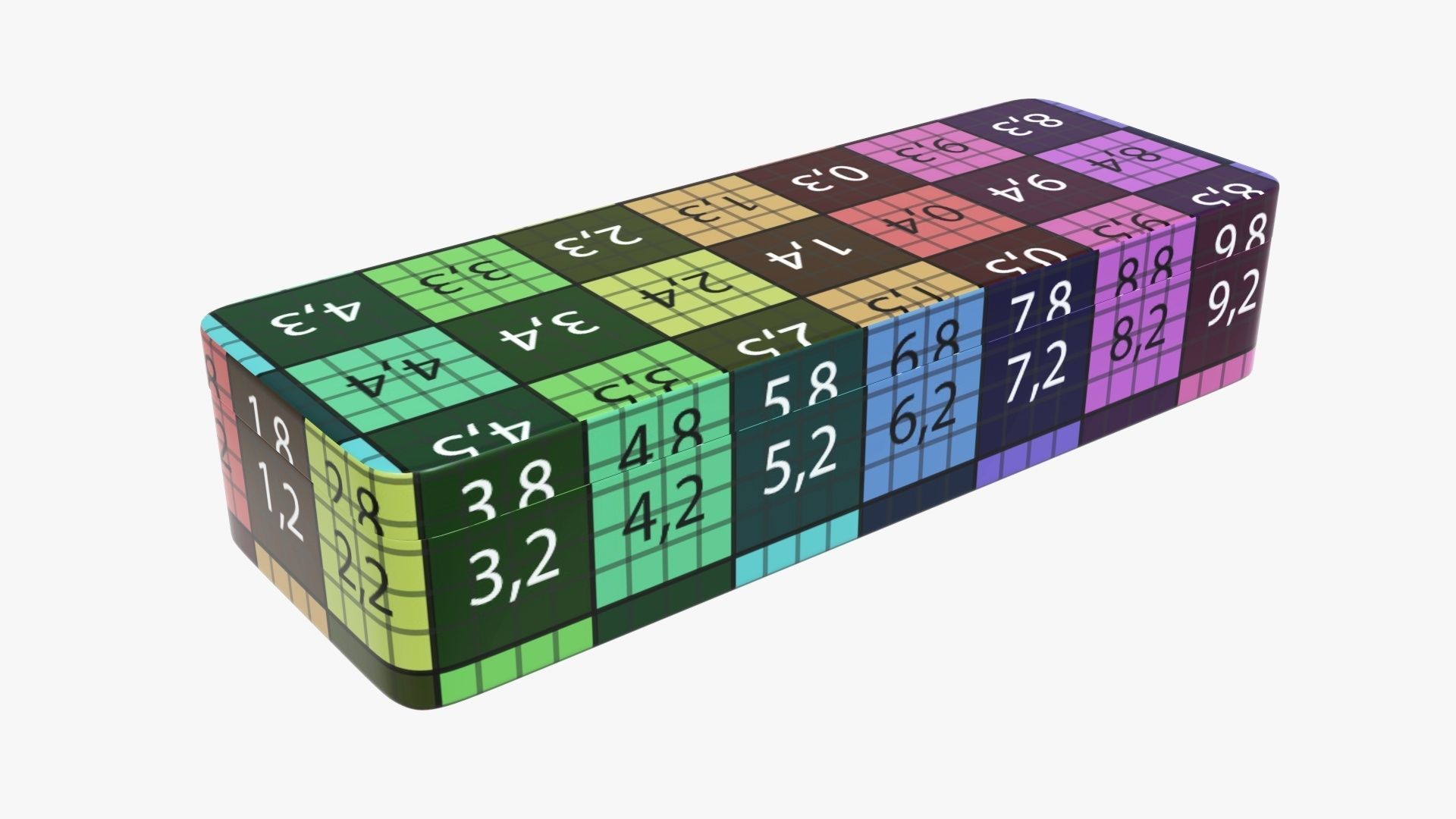 Metal tin can rectangular shaped 3D model_12