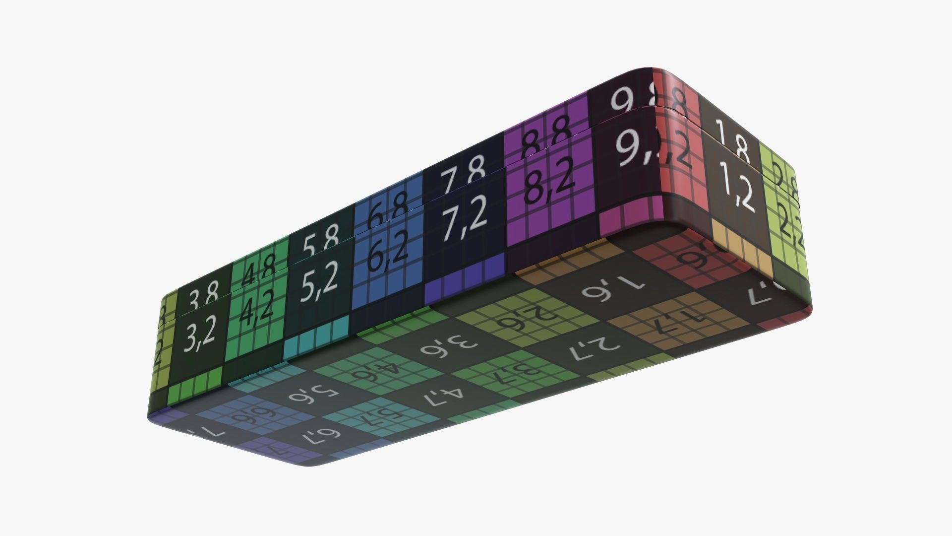 Metal tin can rectangular shaped 3D model_13