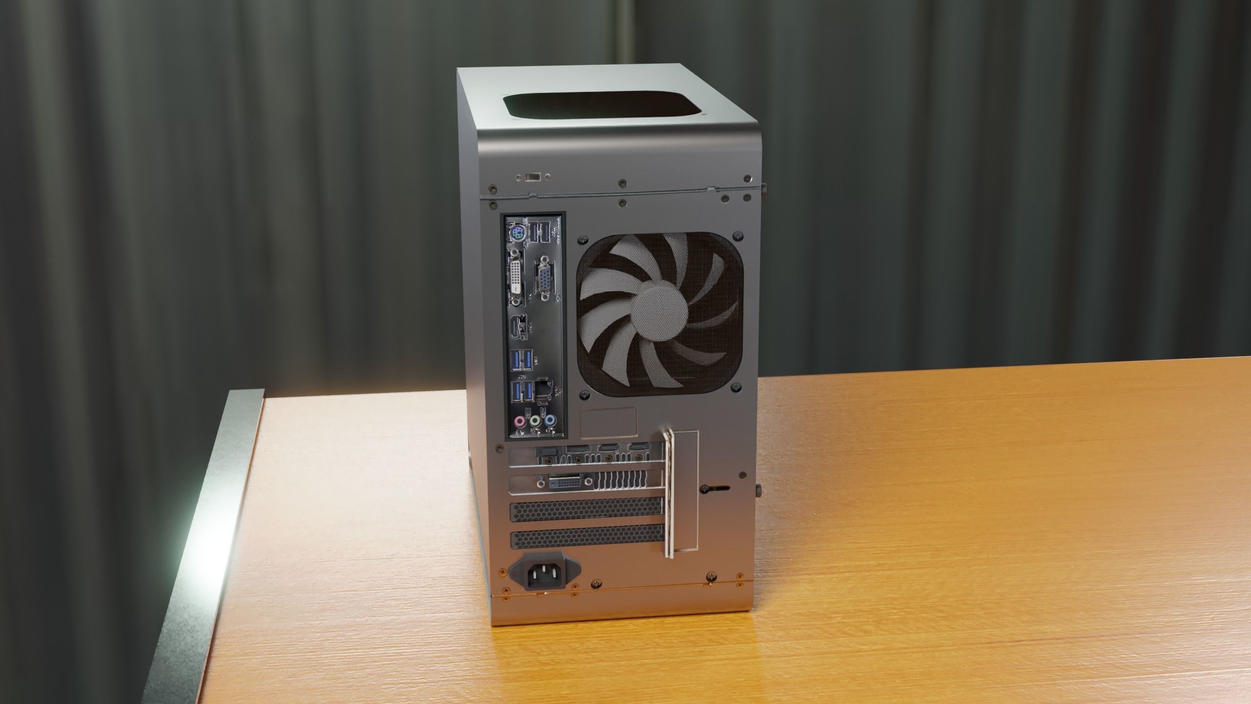 Clarity PC 4K PBR Model with Desk Low-poly 3D model_19