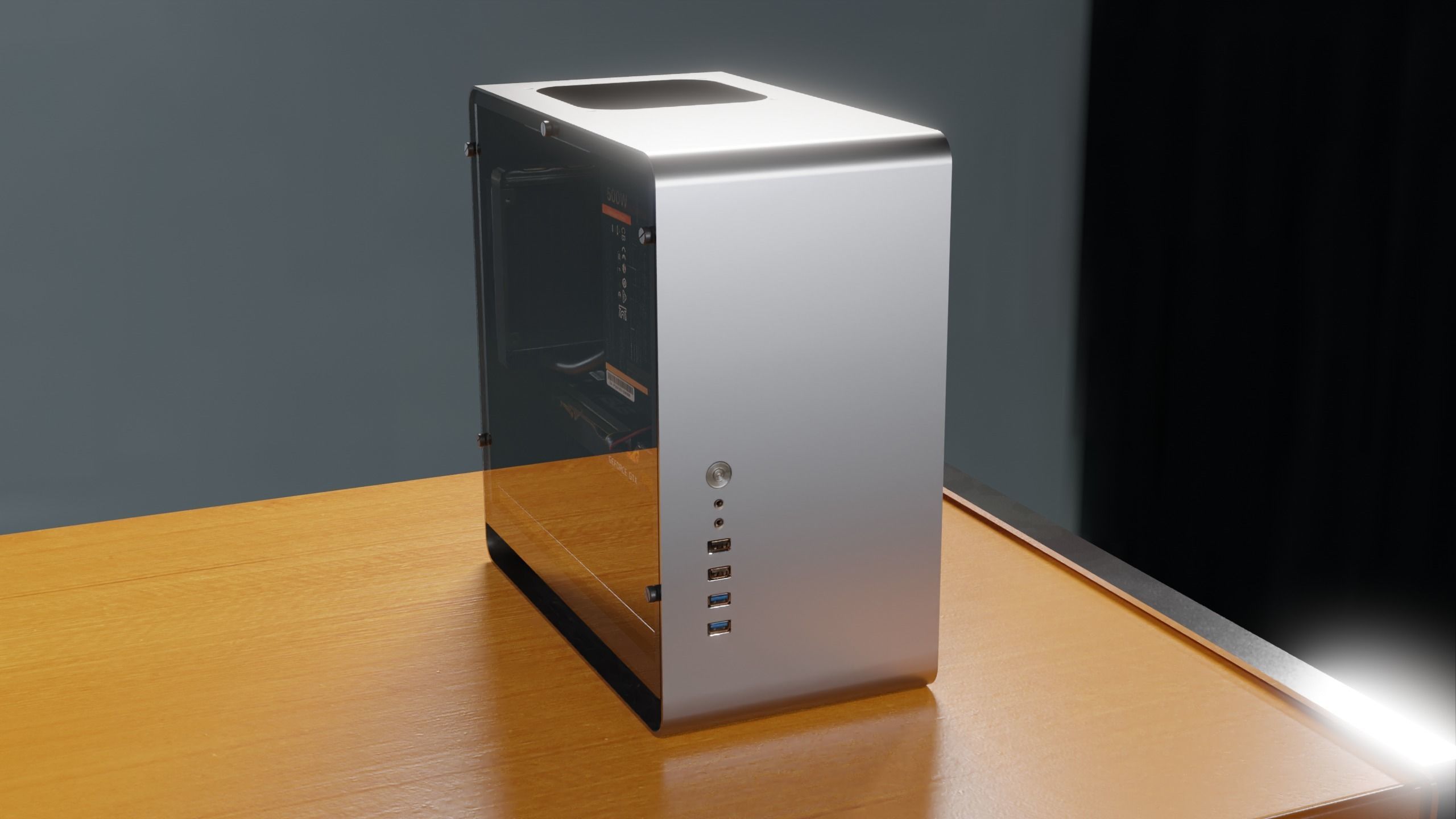 Clarity PC 4K PBR Model with Desk Low-poly 3D model_26