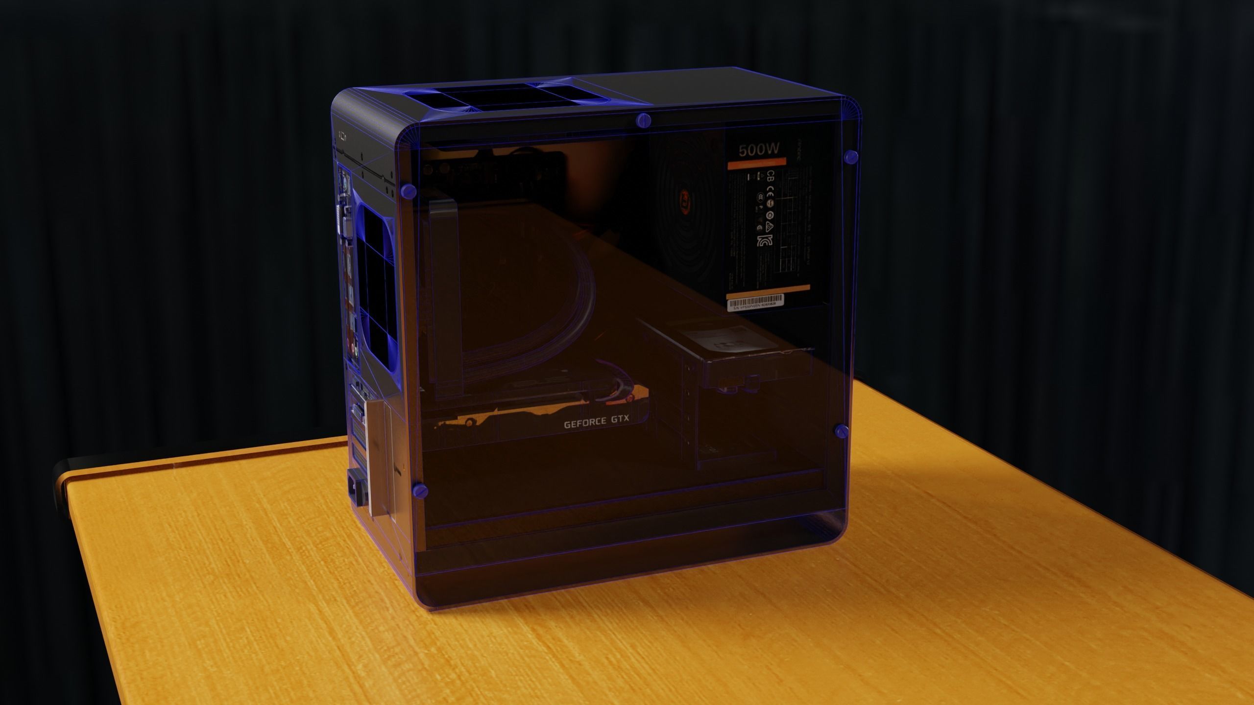 Clarity PC 4K PBR Model with Desk Low-poly 3D model_31