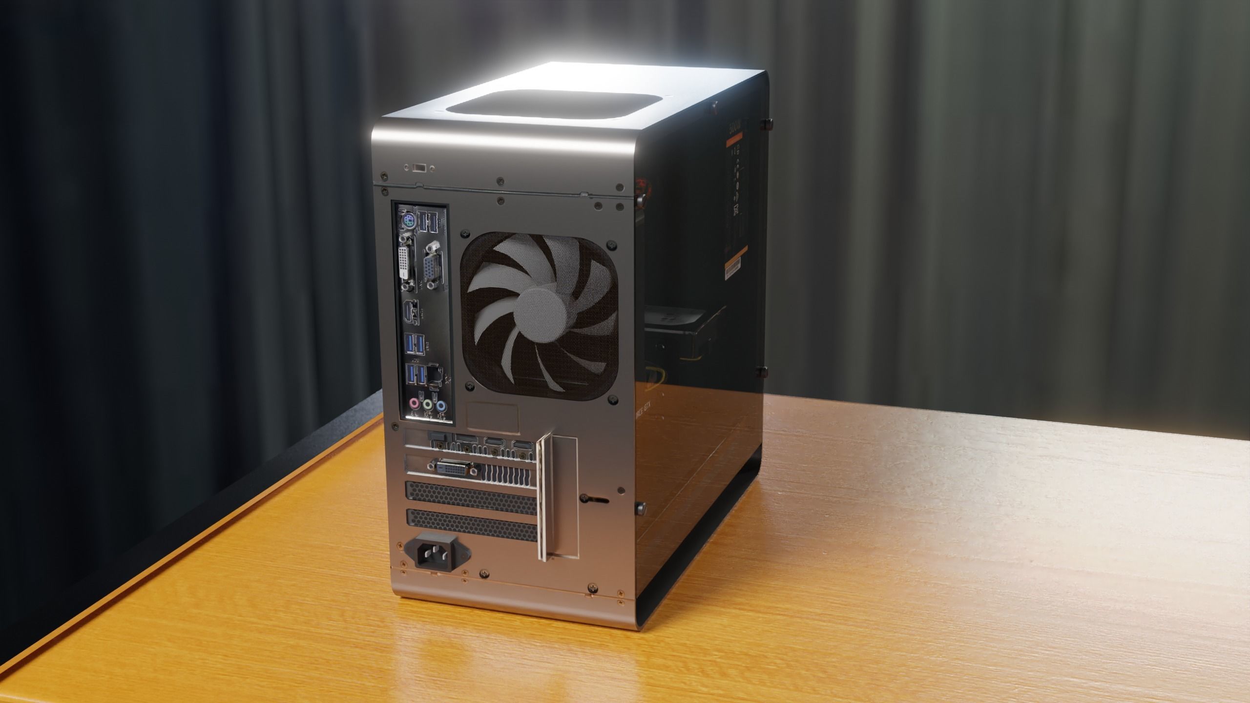 Clarity PC 4K PBR Model with Desk Low-poly 3D model_5
