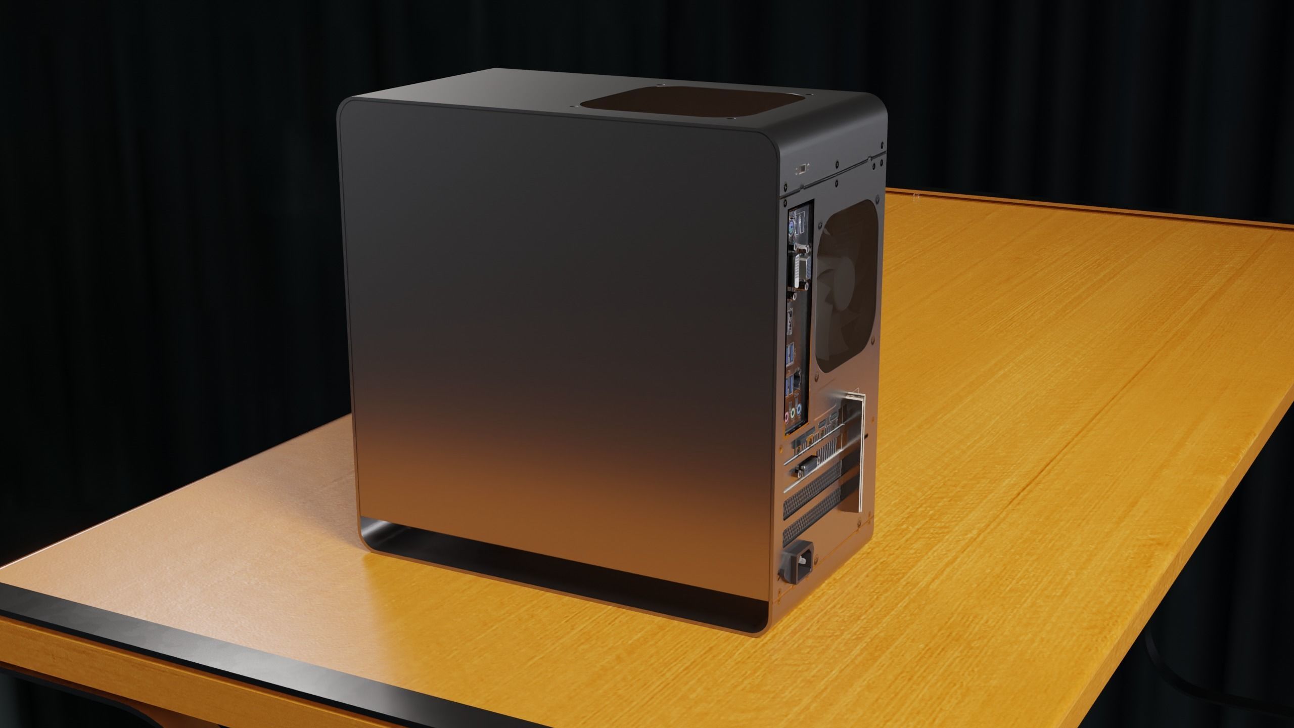 Clarity PC 4K PBR Model with Desk Low-poly 3D model_24