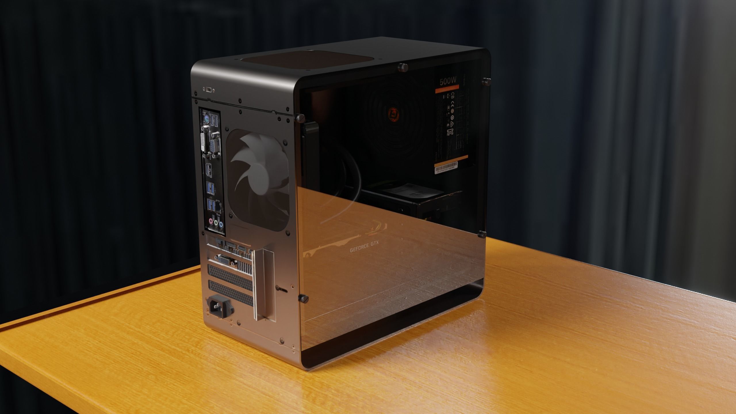 Clarity PC 4K PBR Model with Desk Low-poly 3D model_7