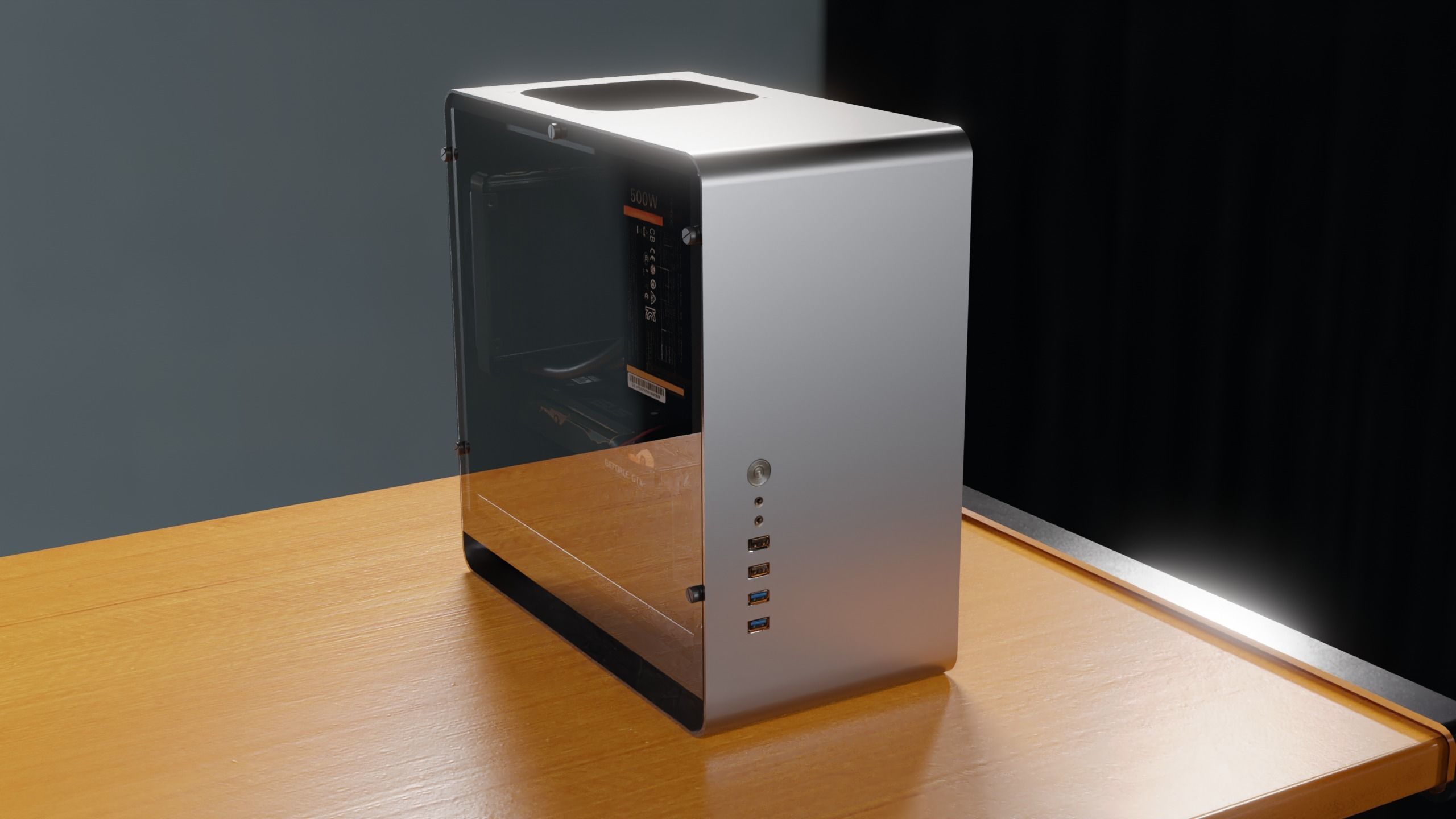 Clarity PC 4K PBR Model with Desk Low-poly 3D model_27