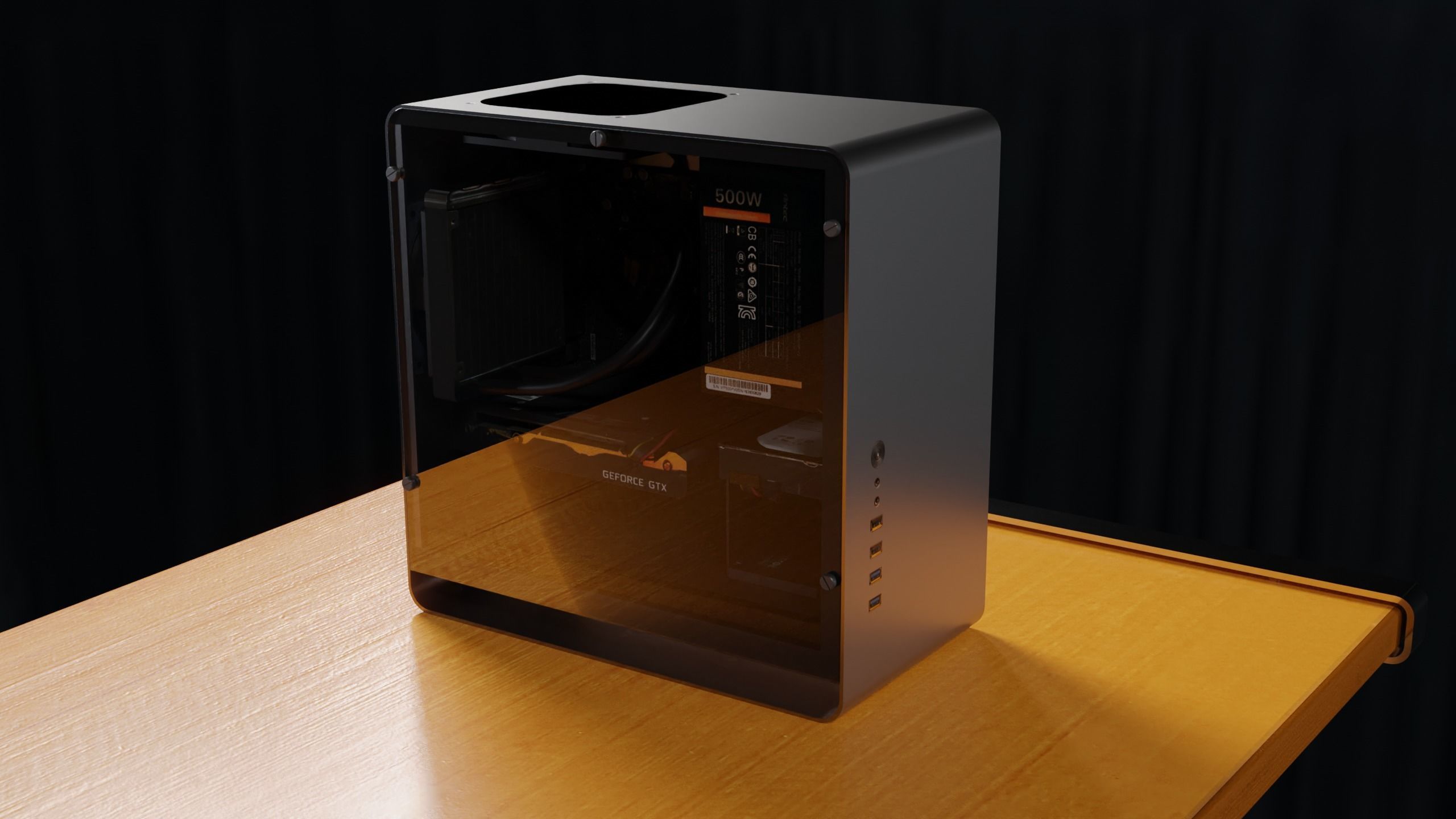 Clarity PC 4K PBR Model with Desk Low-poly 3D model_15