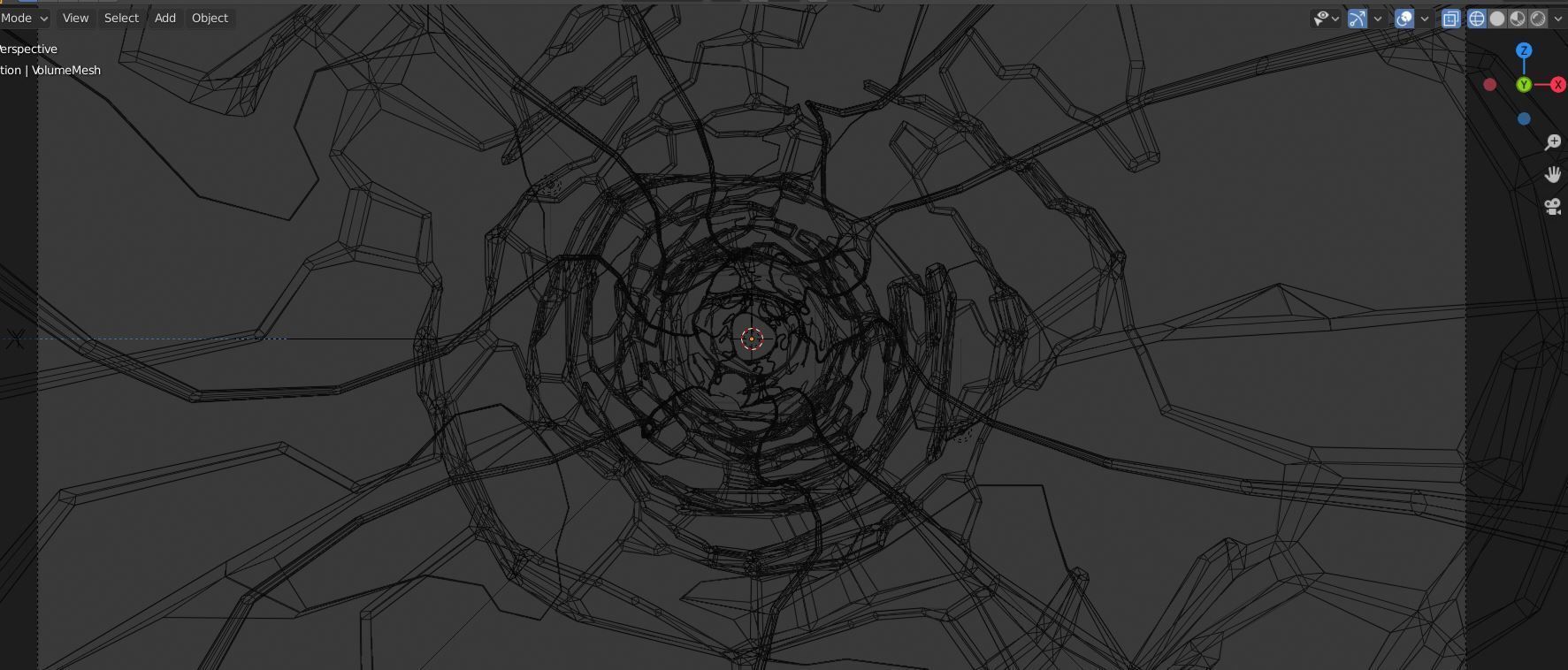 Cyberpunk sci-fi Tunnel VJ loop 3D model_9