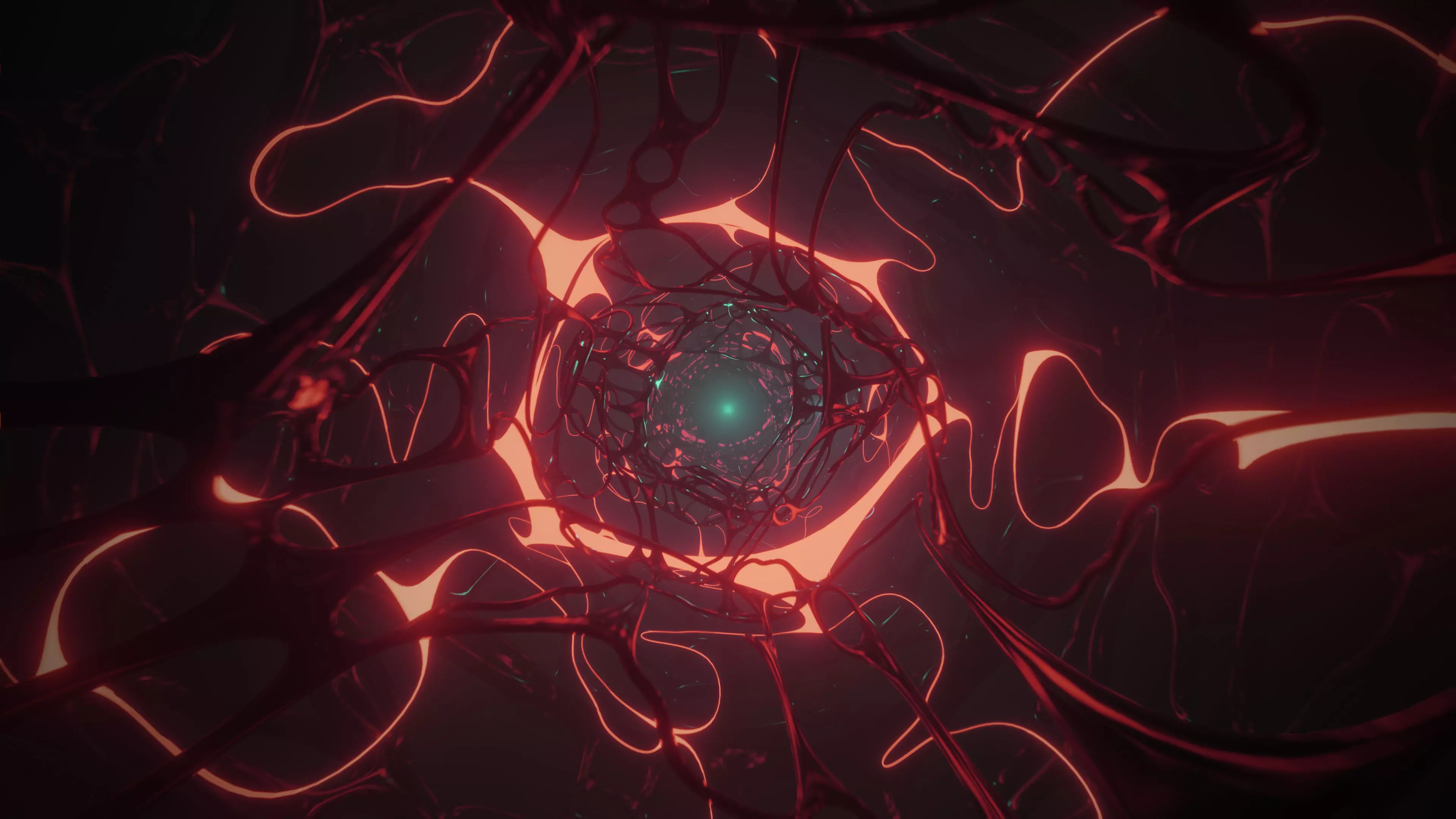 Cyberpunk sci-fi Tunnel VJ loop 3D model_0