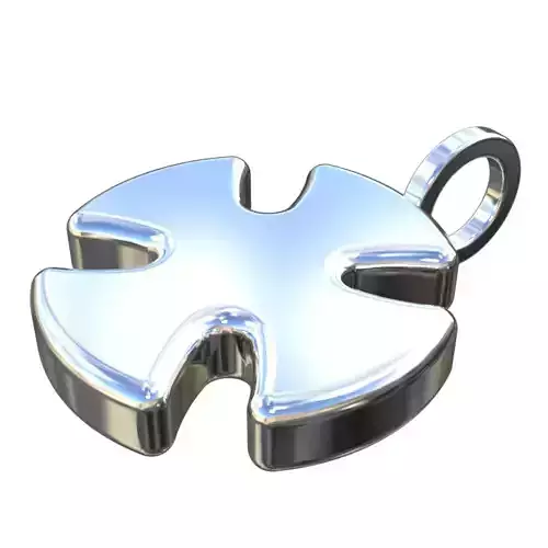 cross stainless steel key ring