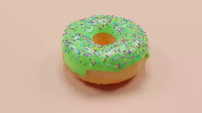 Donut with sprinkles