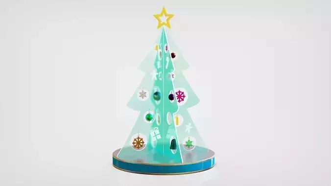 Christmas LED Tree 3D model 3D model