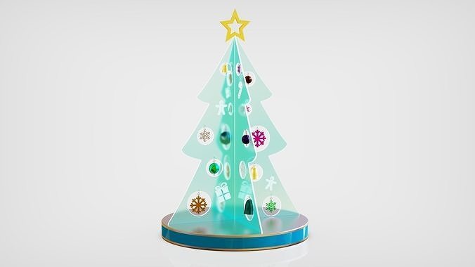 Christmas LED Tree 3D model 3D model