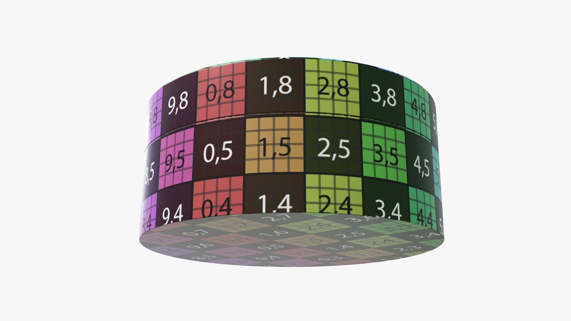 Metal tin can round shaped 3D model_9