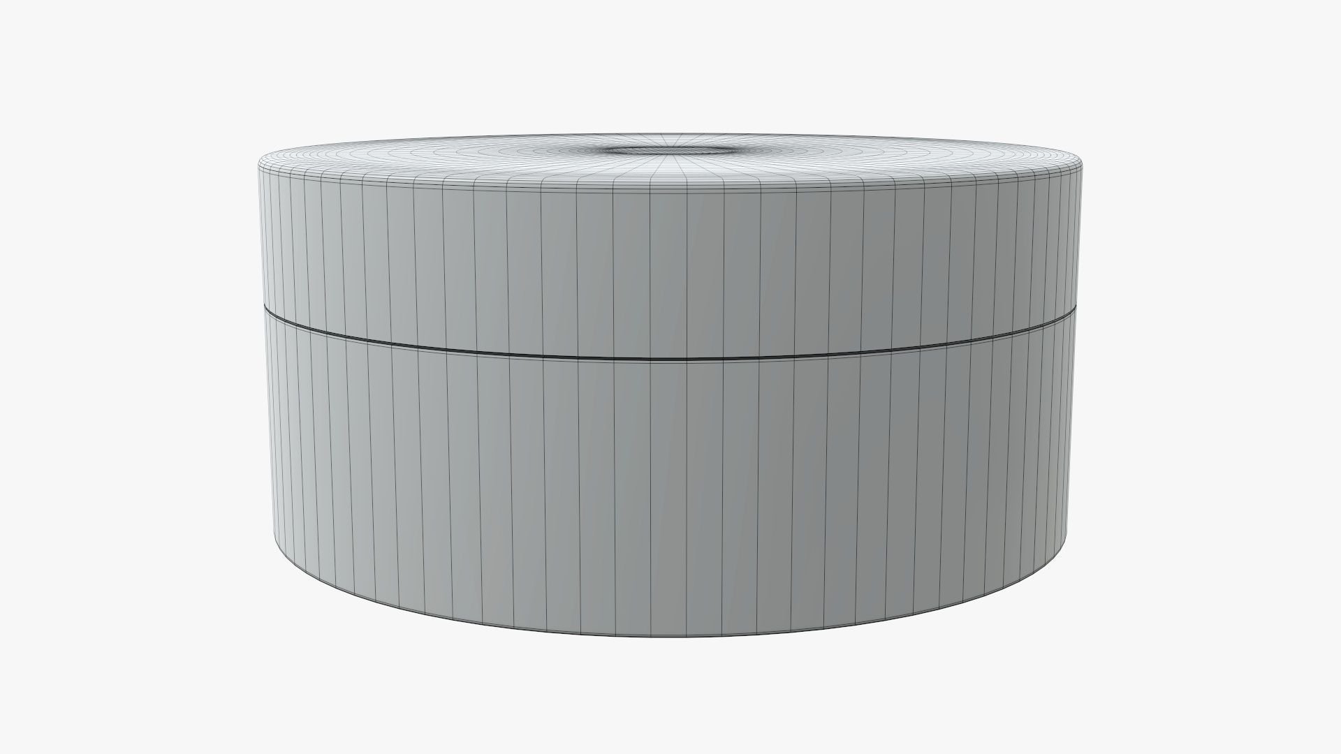 Metal tin can round shaped 3D model_5