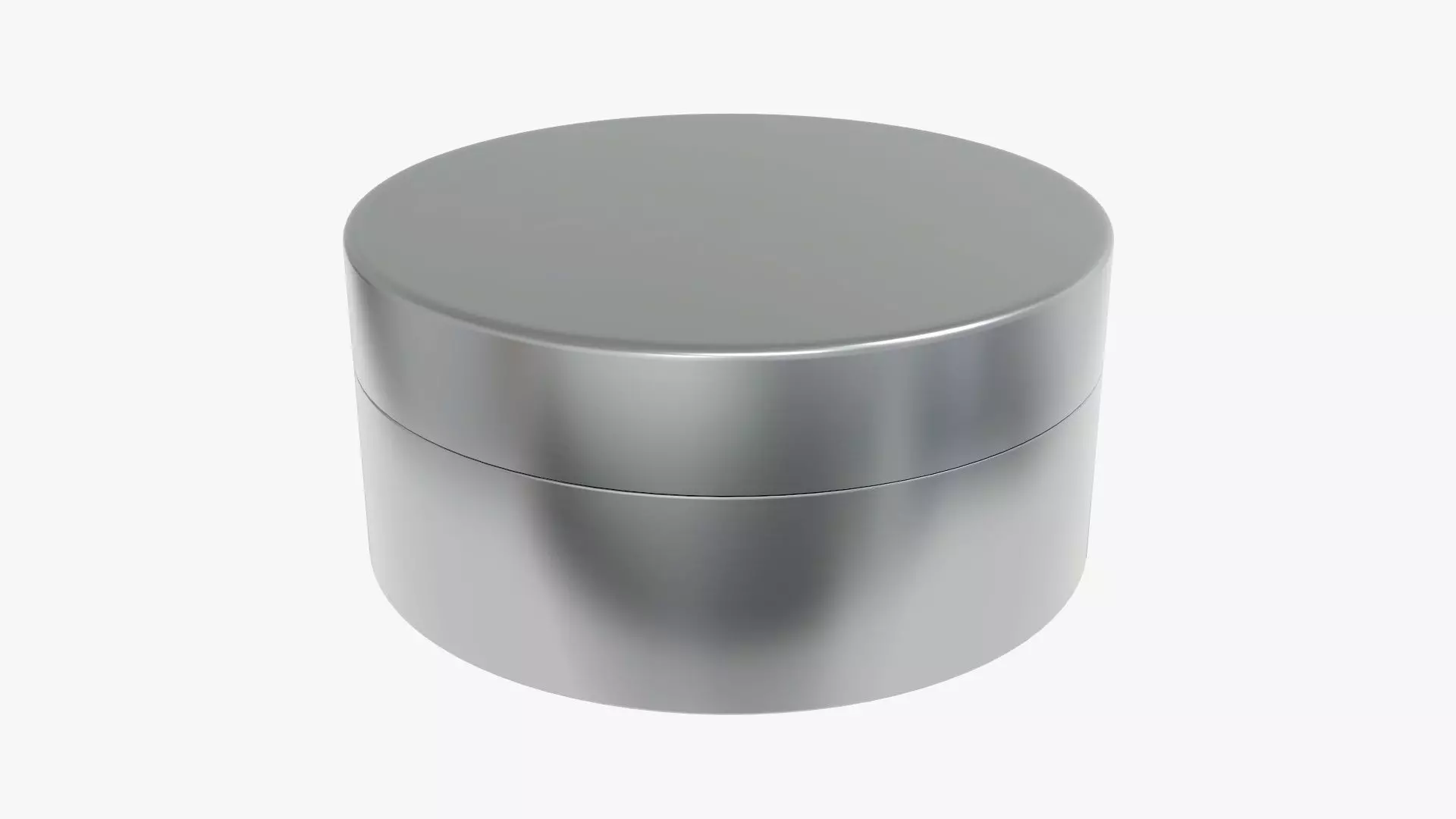 Metal tin can round shaped 3D model_0