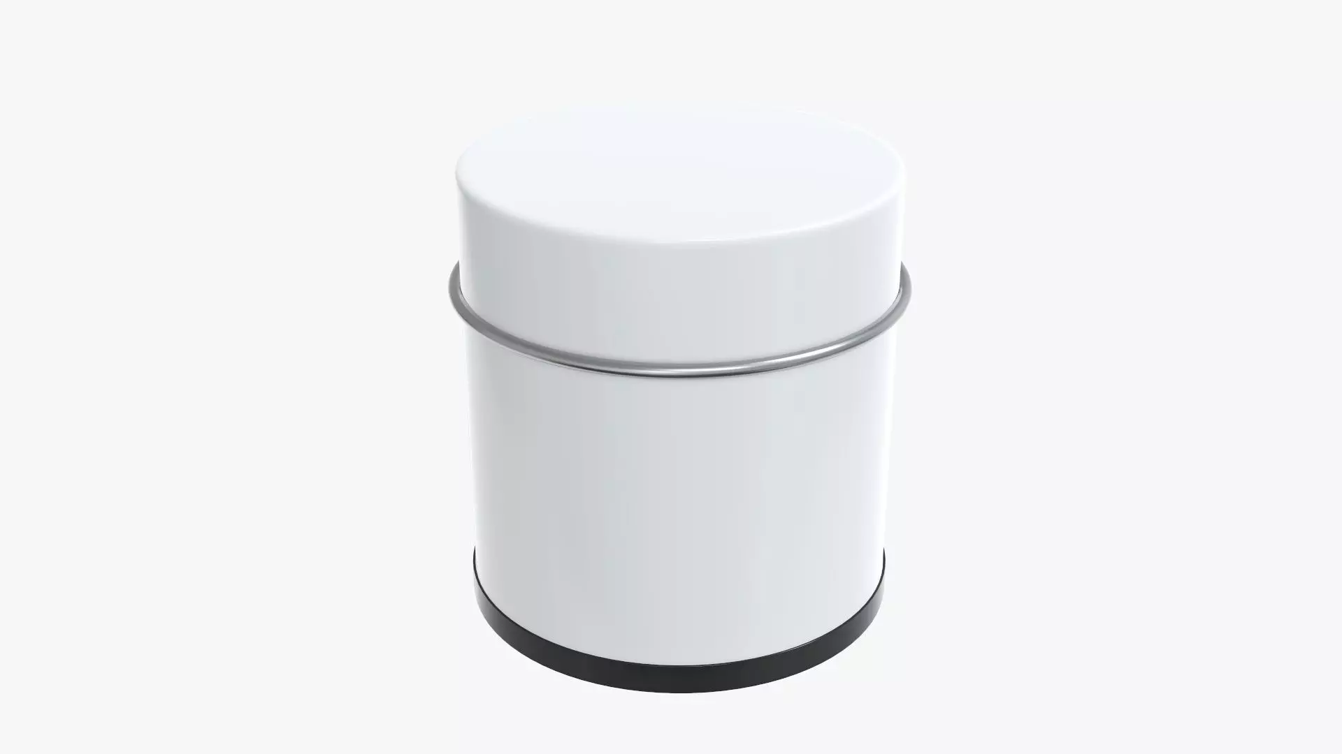 Metal tin can round tube shaped 3D model_0