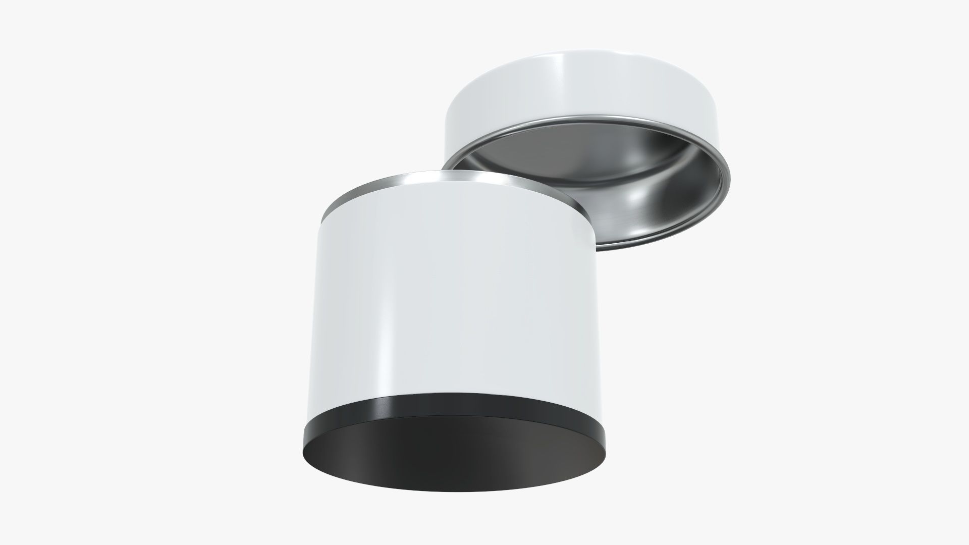 Metal tin can round tube shaped 3D model_2