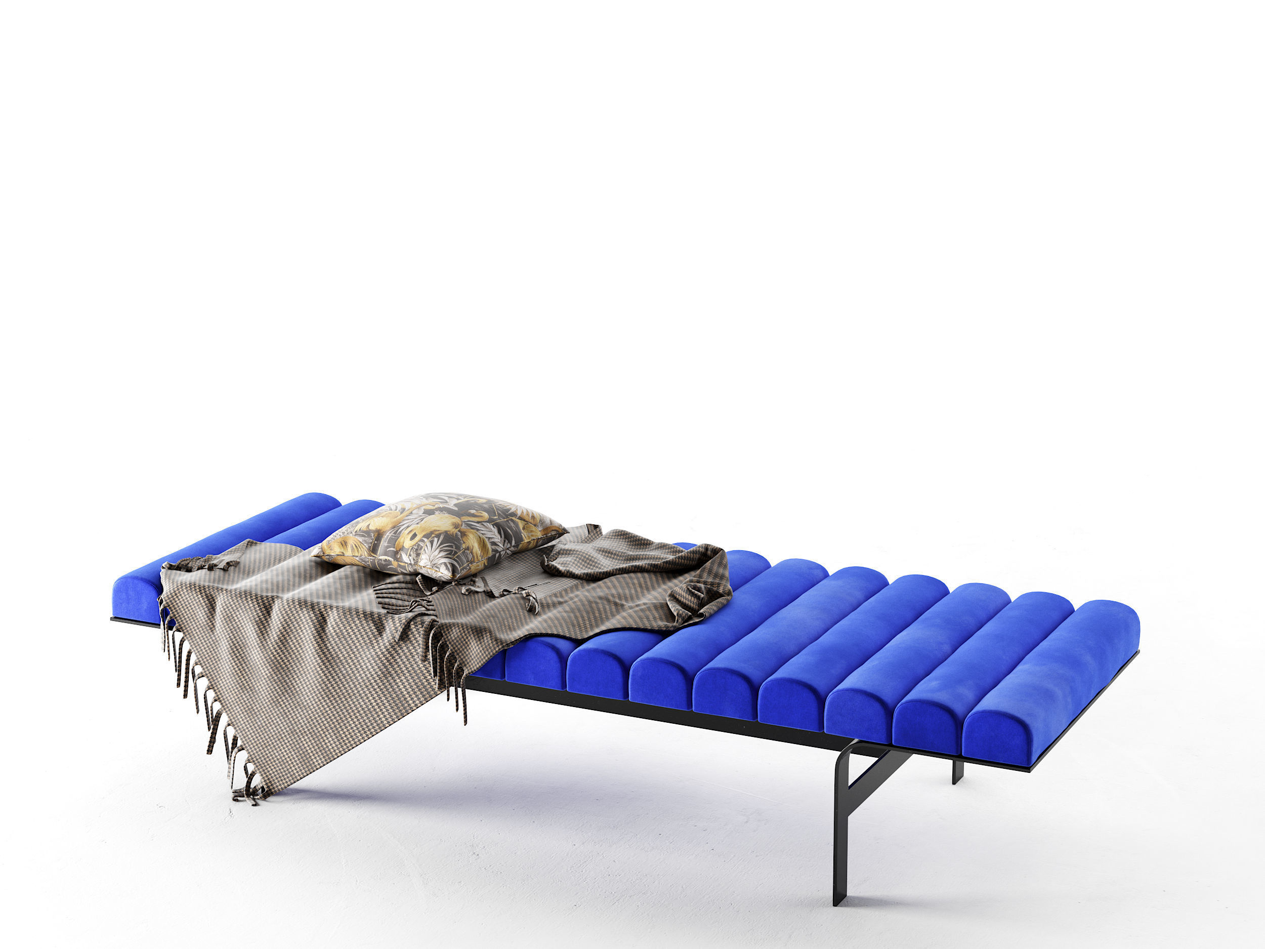 Lofton Bench Low-poly 3D model_2