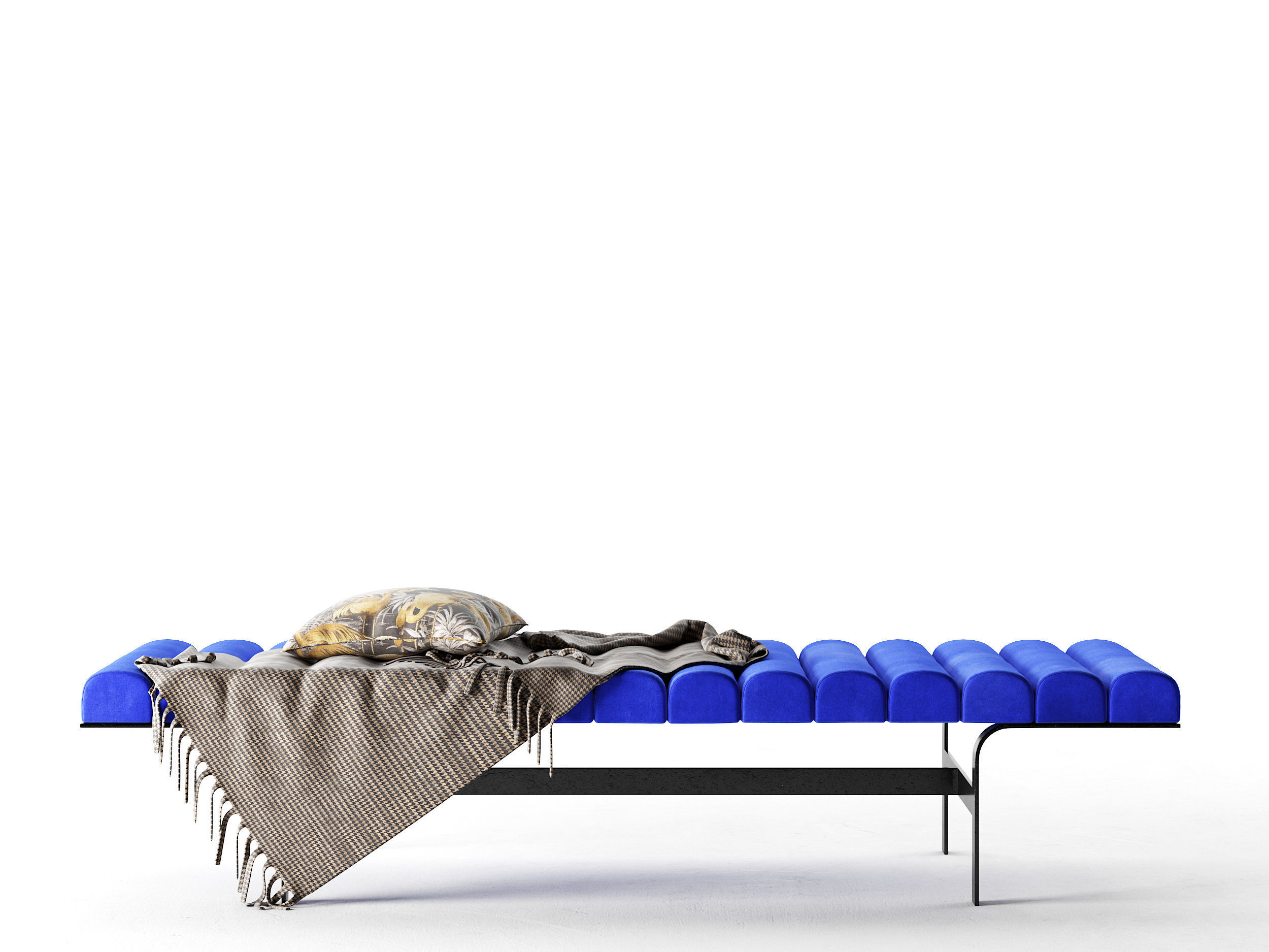 Lofton Bench Low-poly 3D model_3