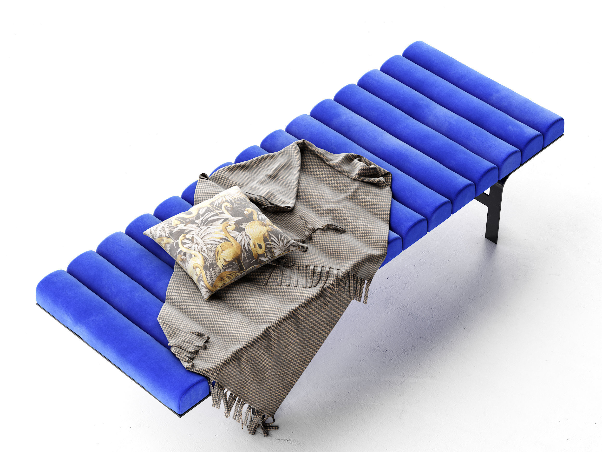 Lofton Bench Low-poly 3D model_1