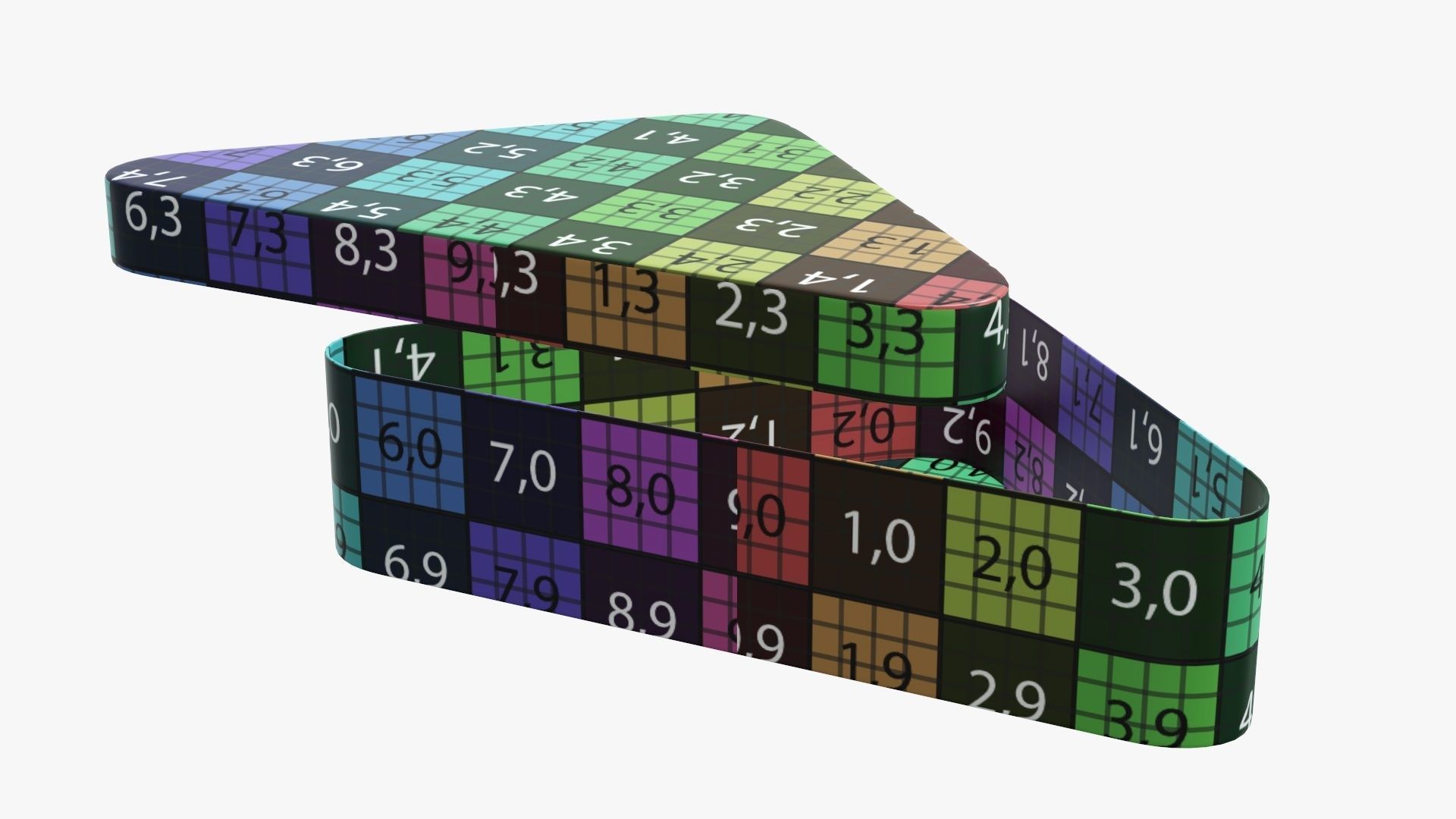 Metal tin can triangular shaped 3D model_9