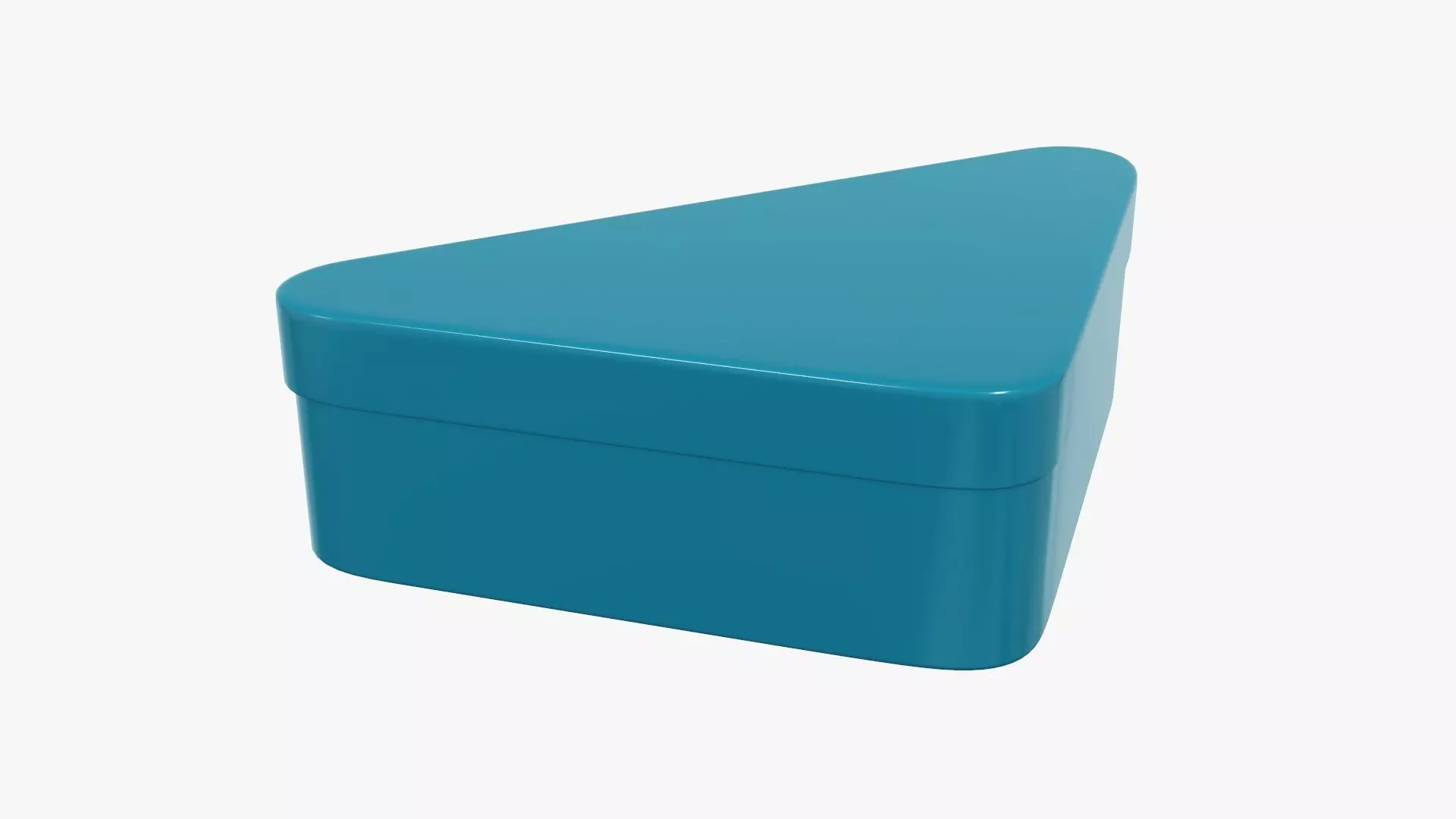 Metal tin can triangular shaped 3D model_0