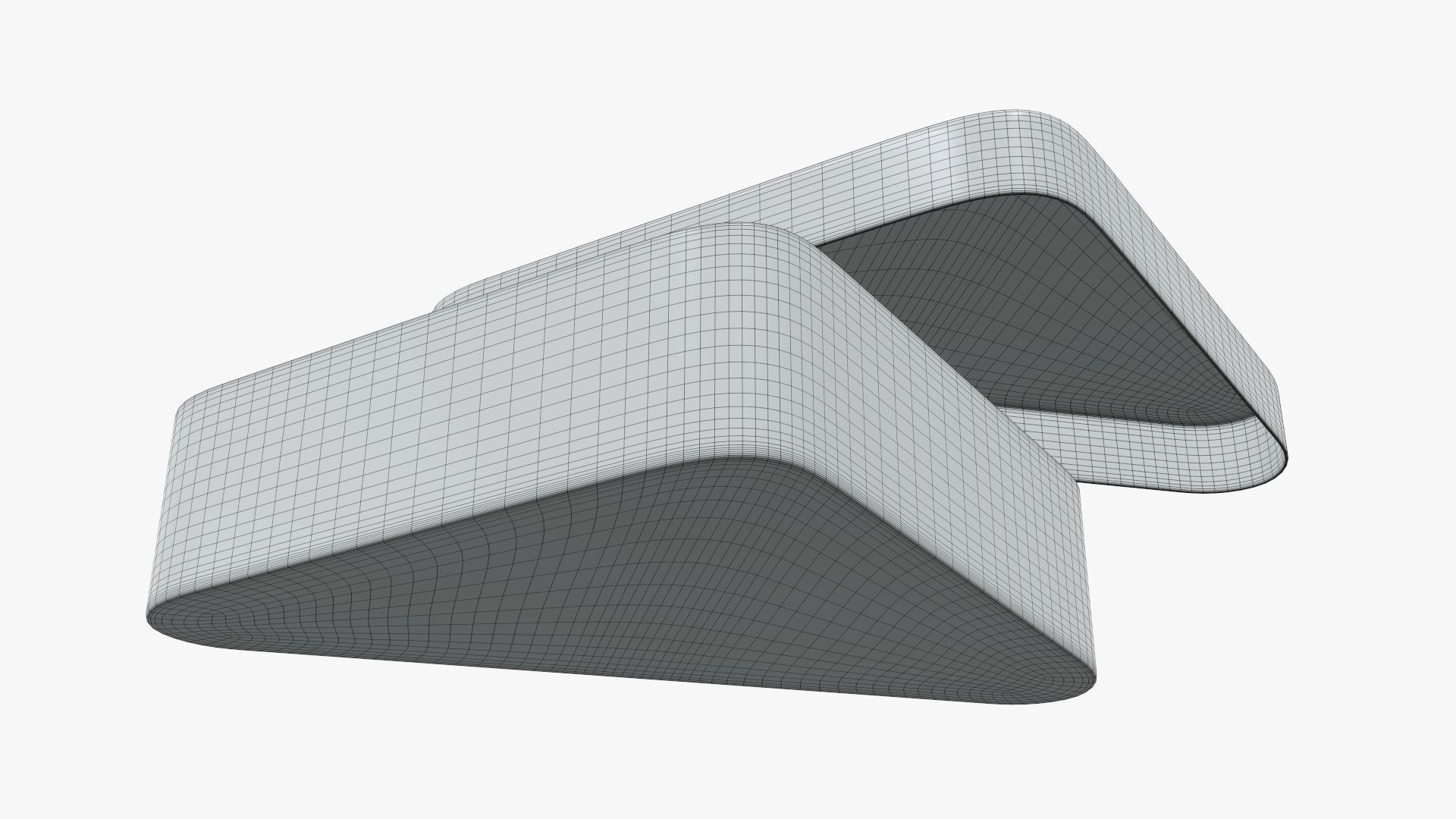 Metal tin can triangular shaped 3D model_5