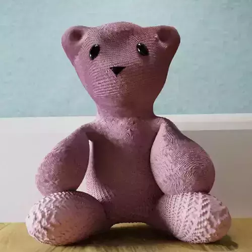 Low Poly Photorealistic Rigged Teddy Bear