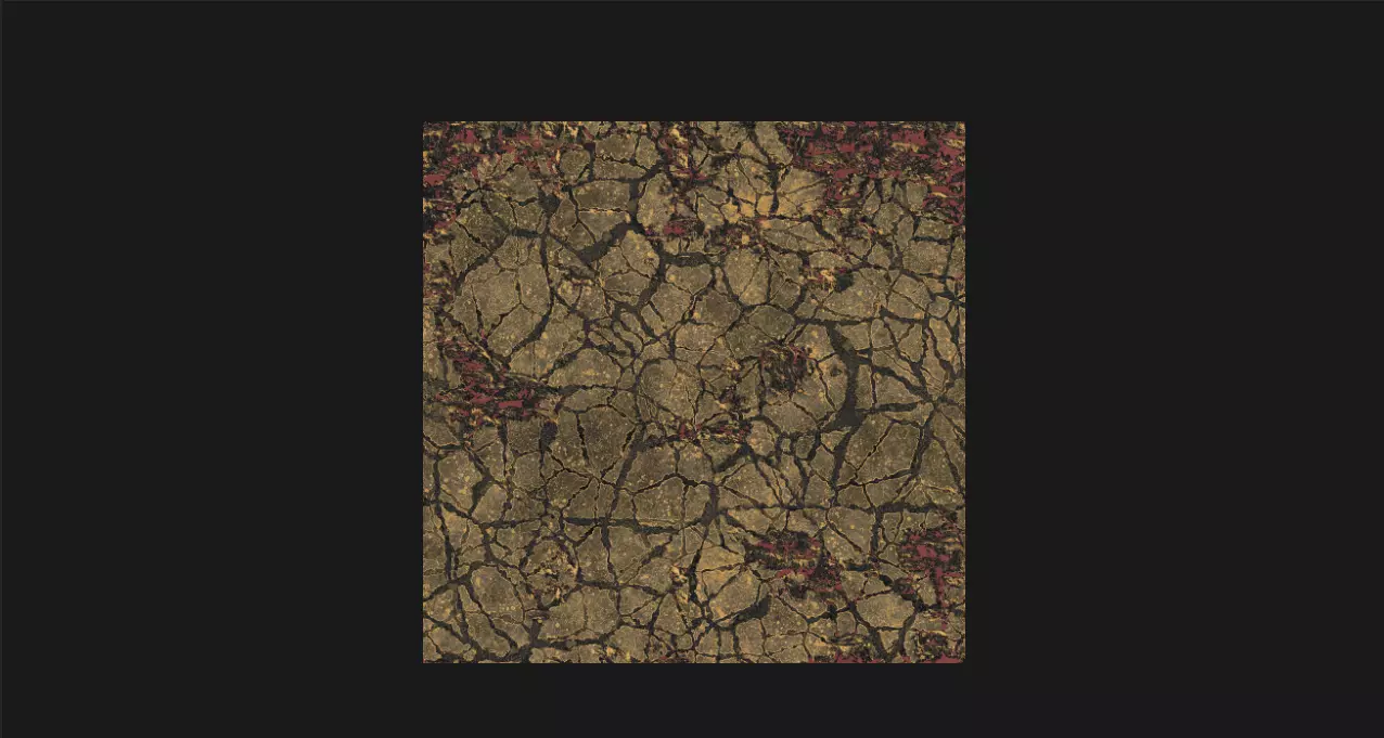 Cracked ground procedural material Texture_0