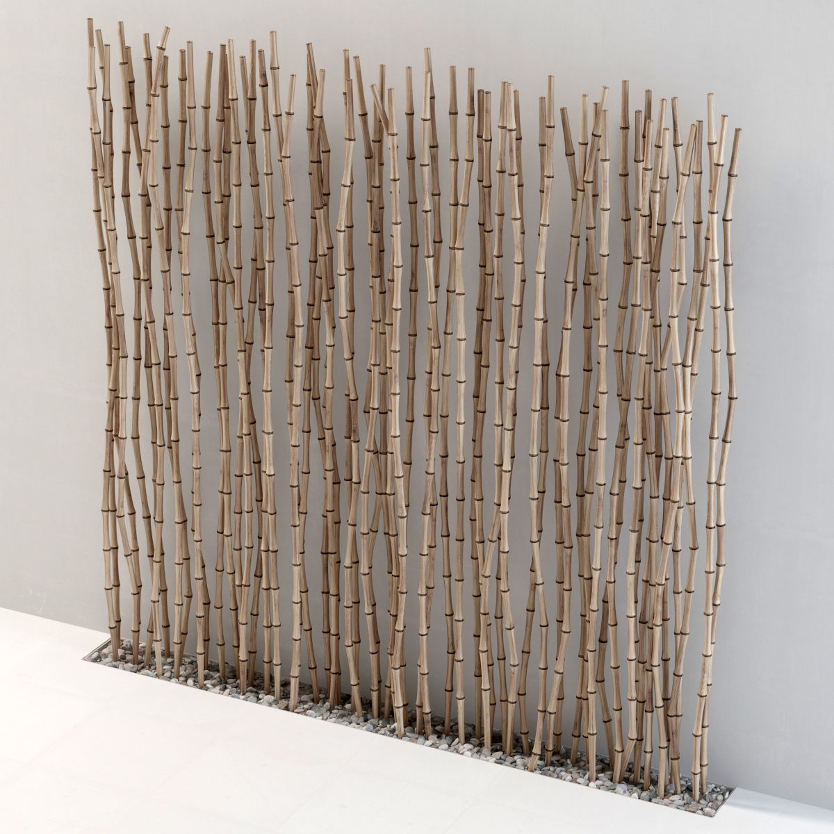 Bamboo thin branch decor n2  3D model_2