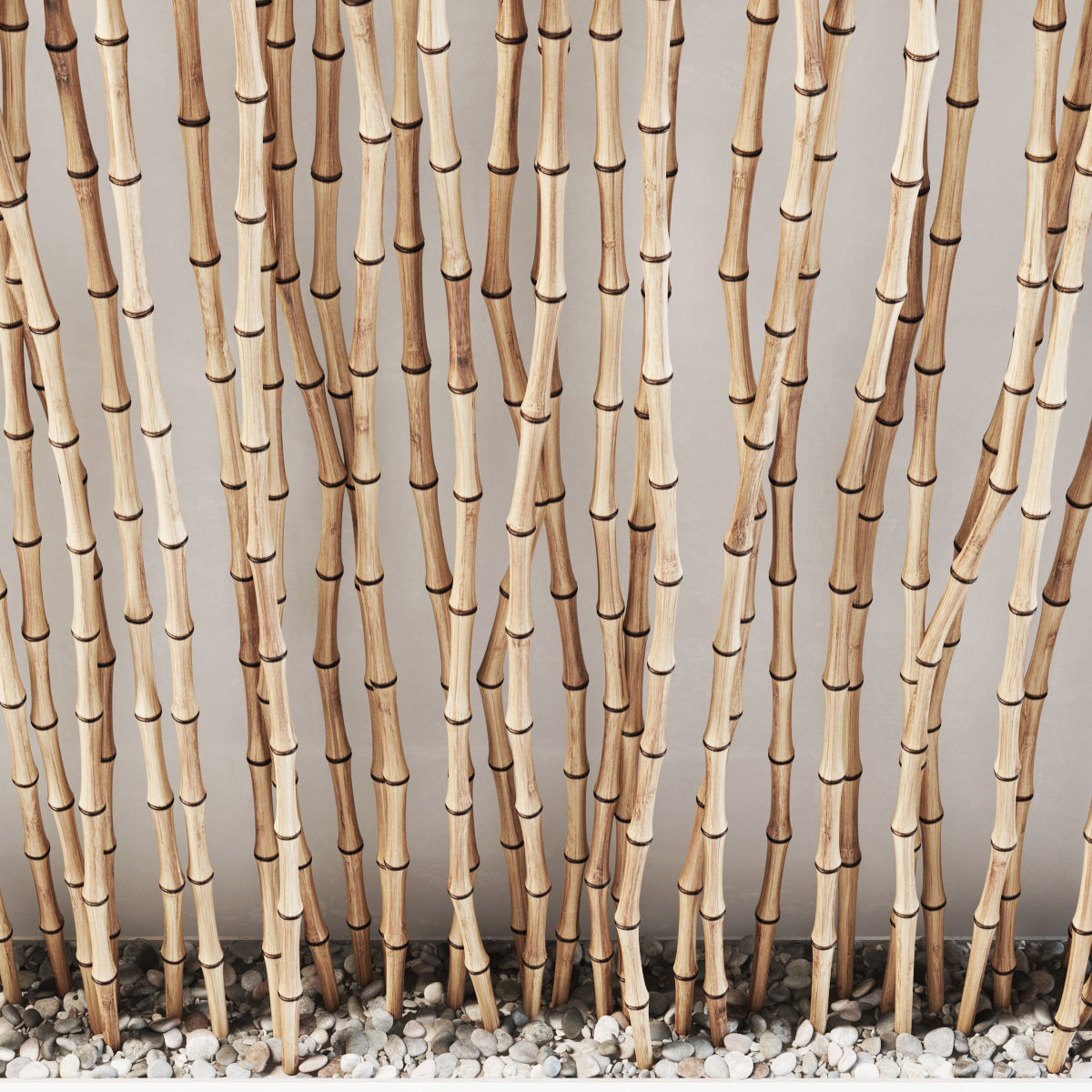 Bamboo thin branch decor n2  3D model_5