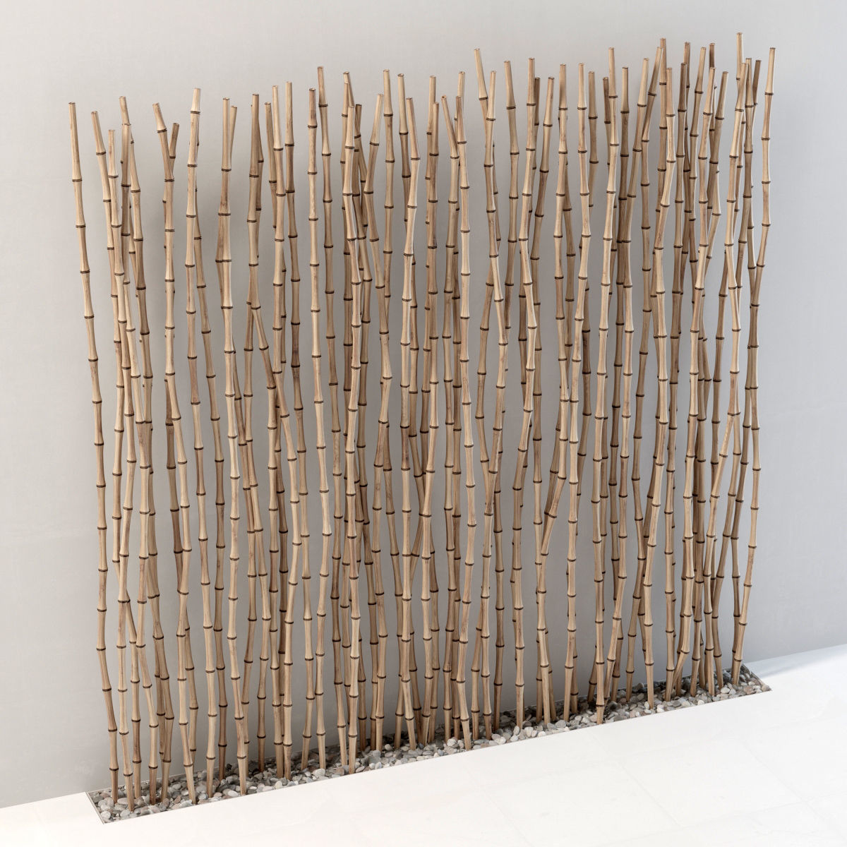 Bamboo thin branch decor n2  3D model_1